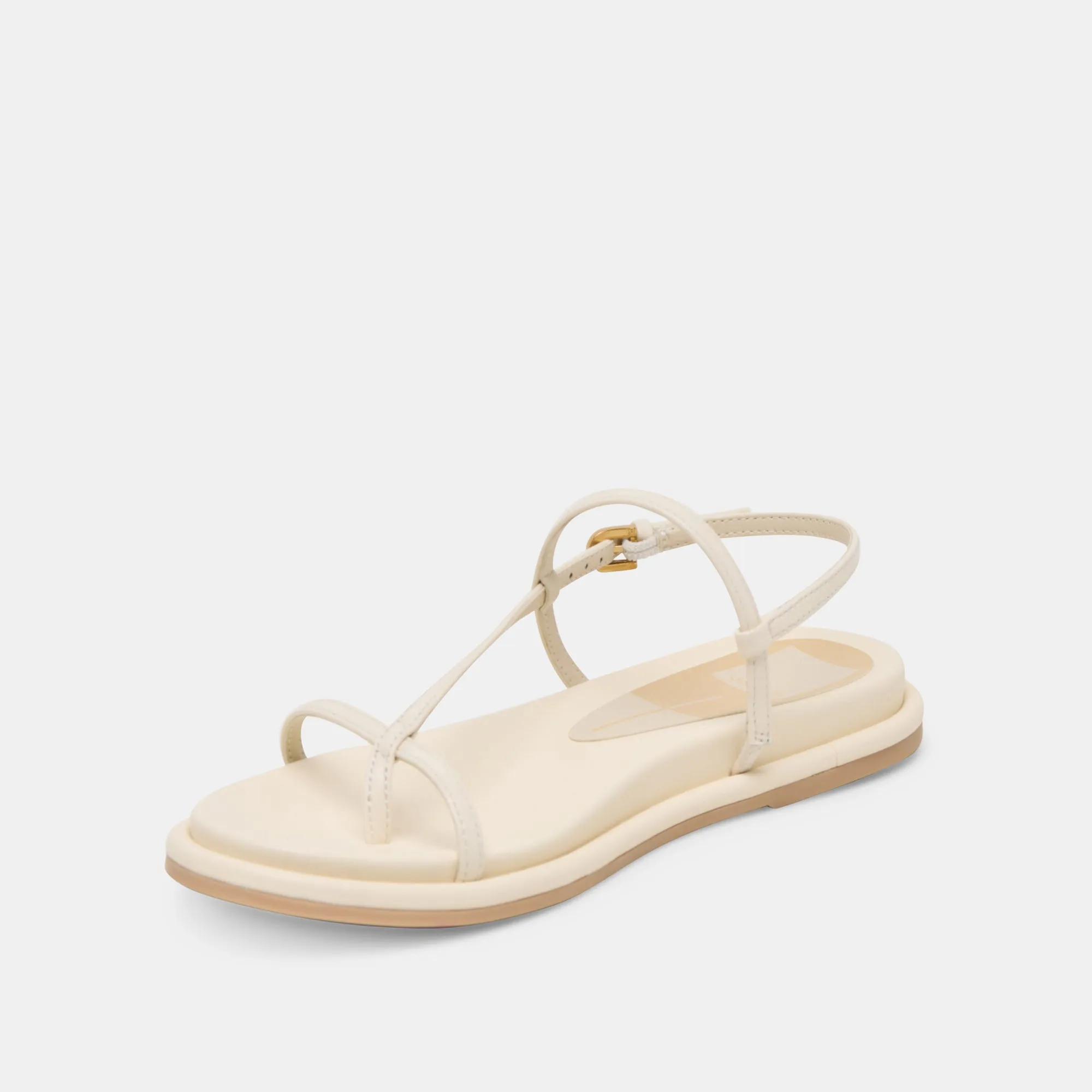 DALLEN SANDALEN IN OFF-WHITE LEDER