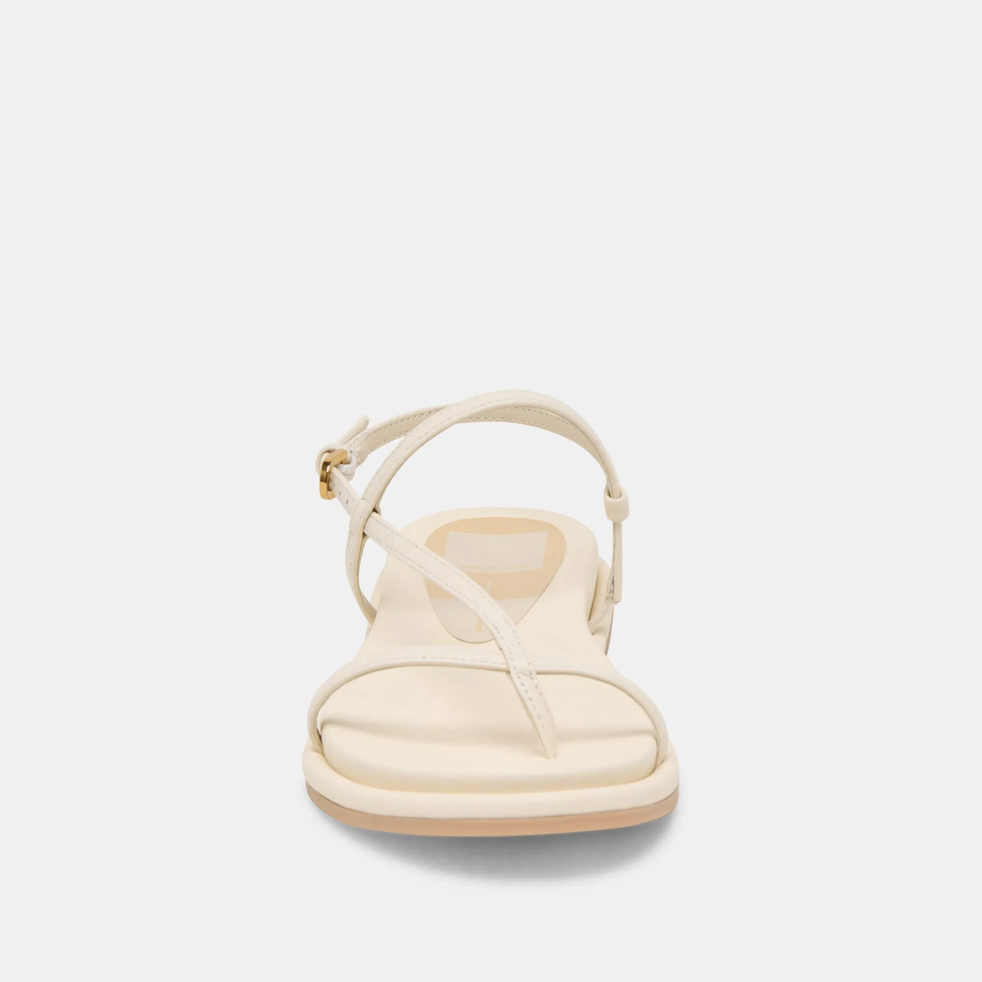 DALLEN SANDALEN IN OFF-WHITE LEDER