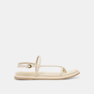 DALLEN SANDALEN IN OFF-WHITE LEDER