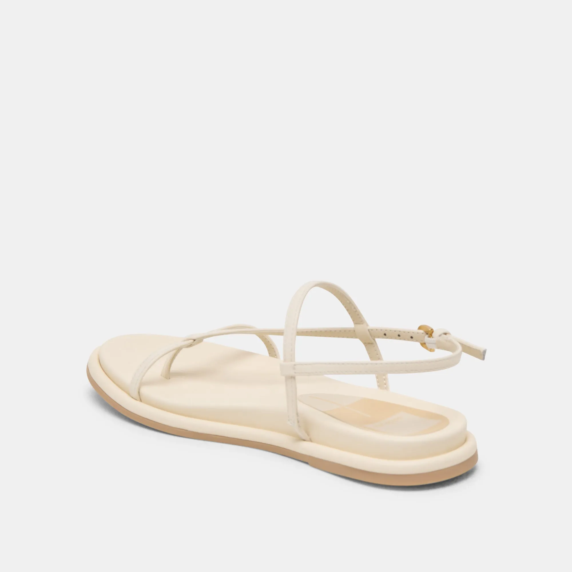 DALLEN SANDALEN IN OFF-WHITE LEDER