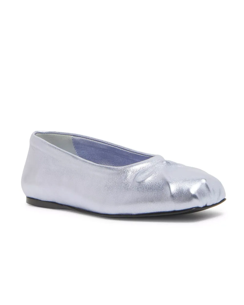 Tänzerin Metallische Ballettschuhe in Hellblau