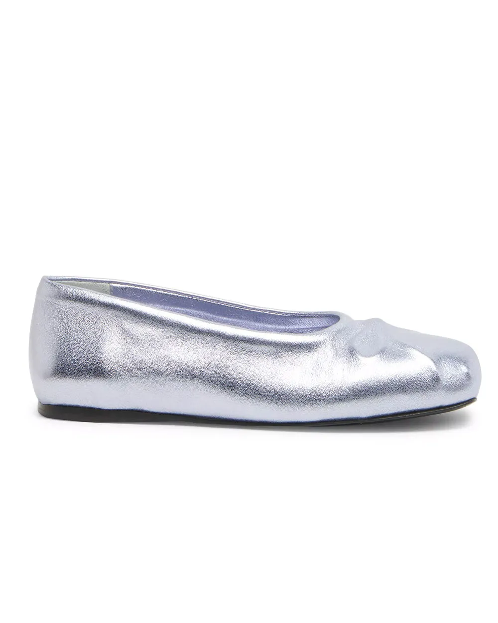 Tänzerin Metallische Ballettschuhe in Hellblau