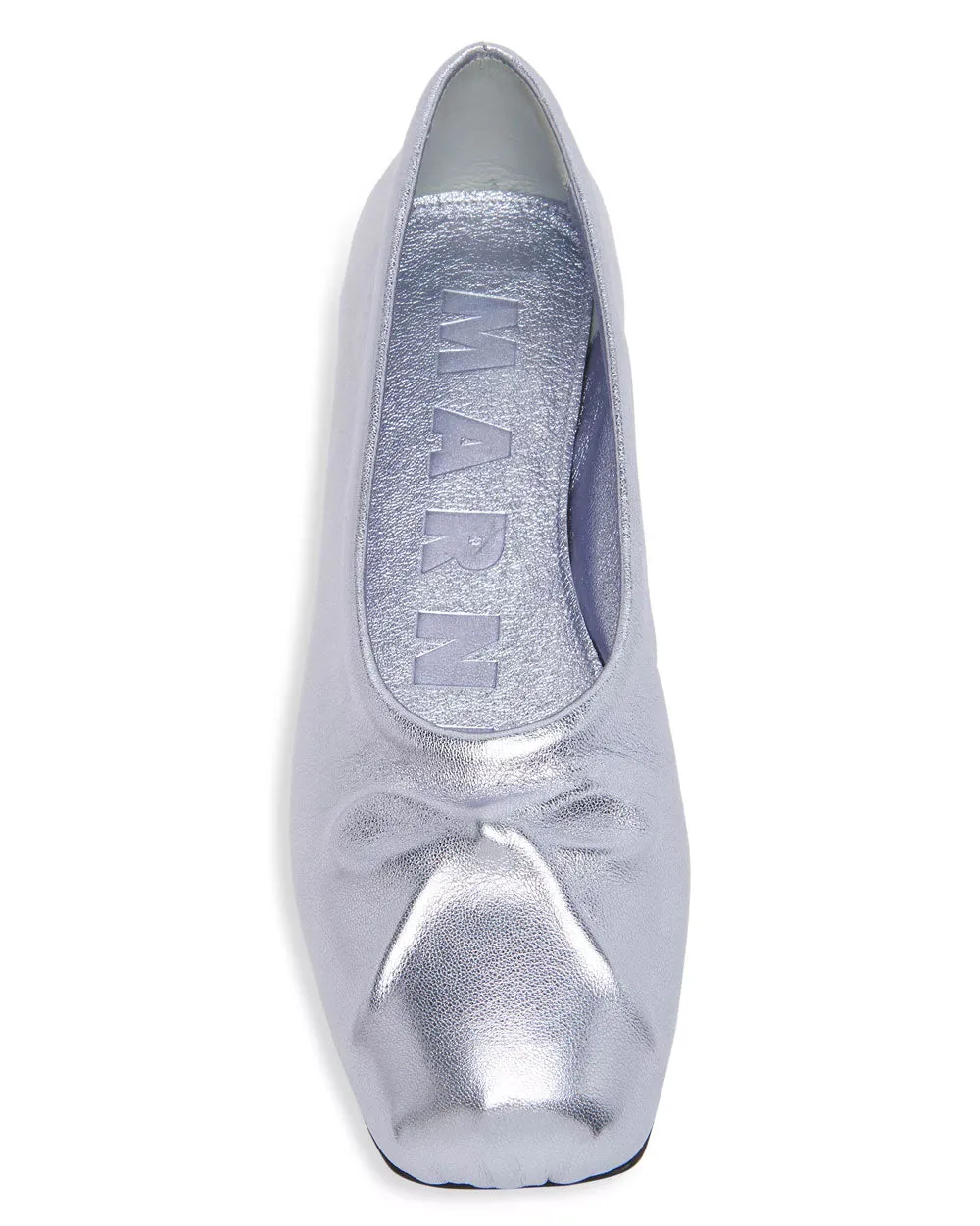 Tänzerin Metallische Ballettschuhe in Hellblau