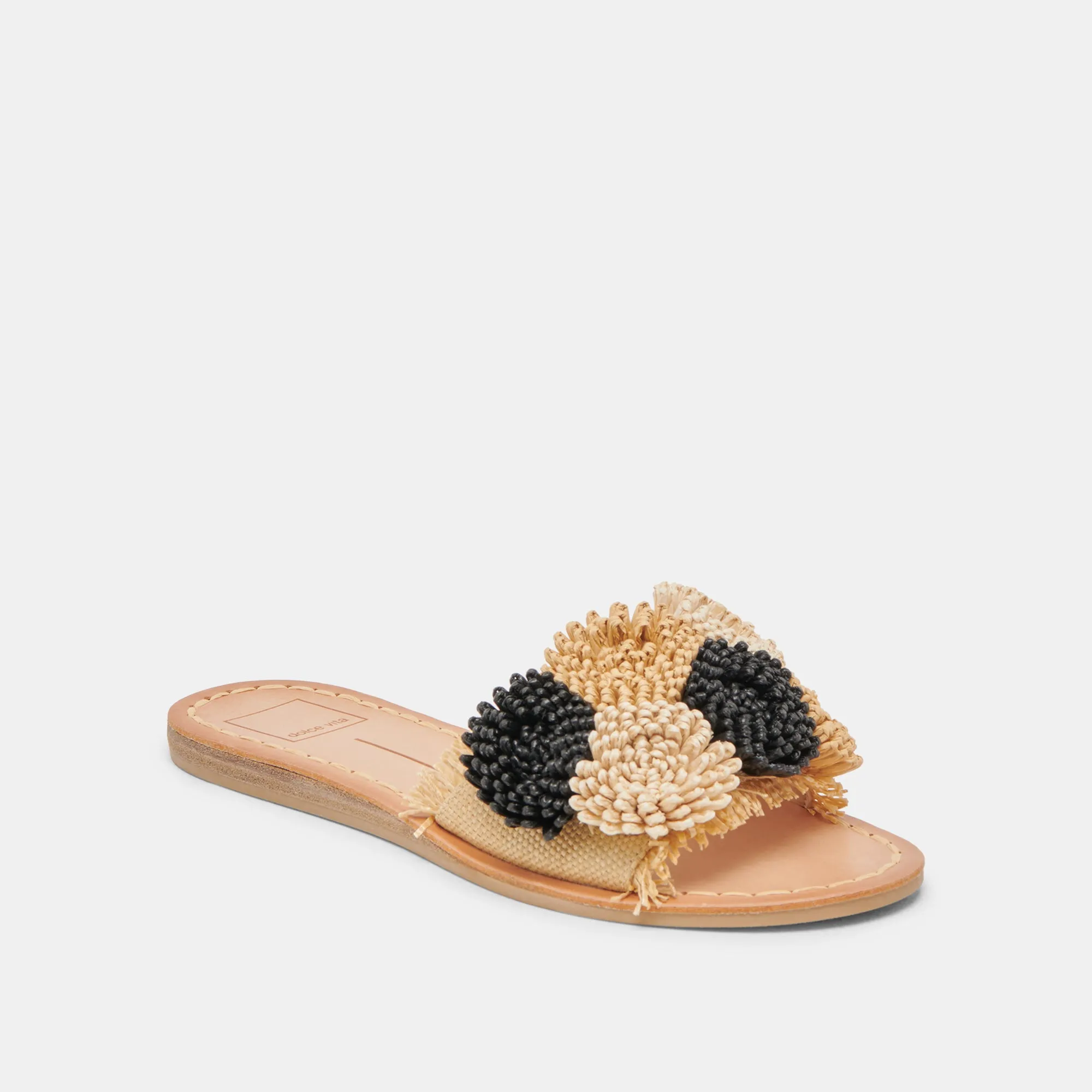DANELA SANDALEN SCHWARZ NATURRAFFIA