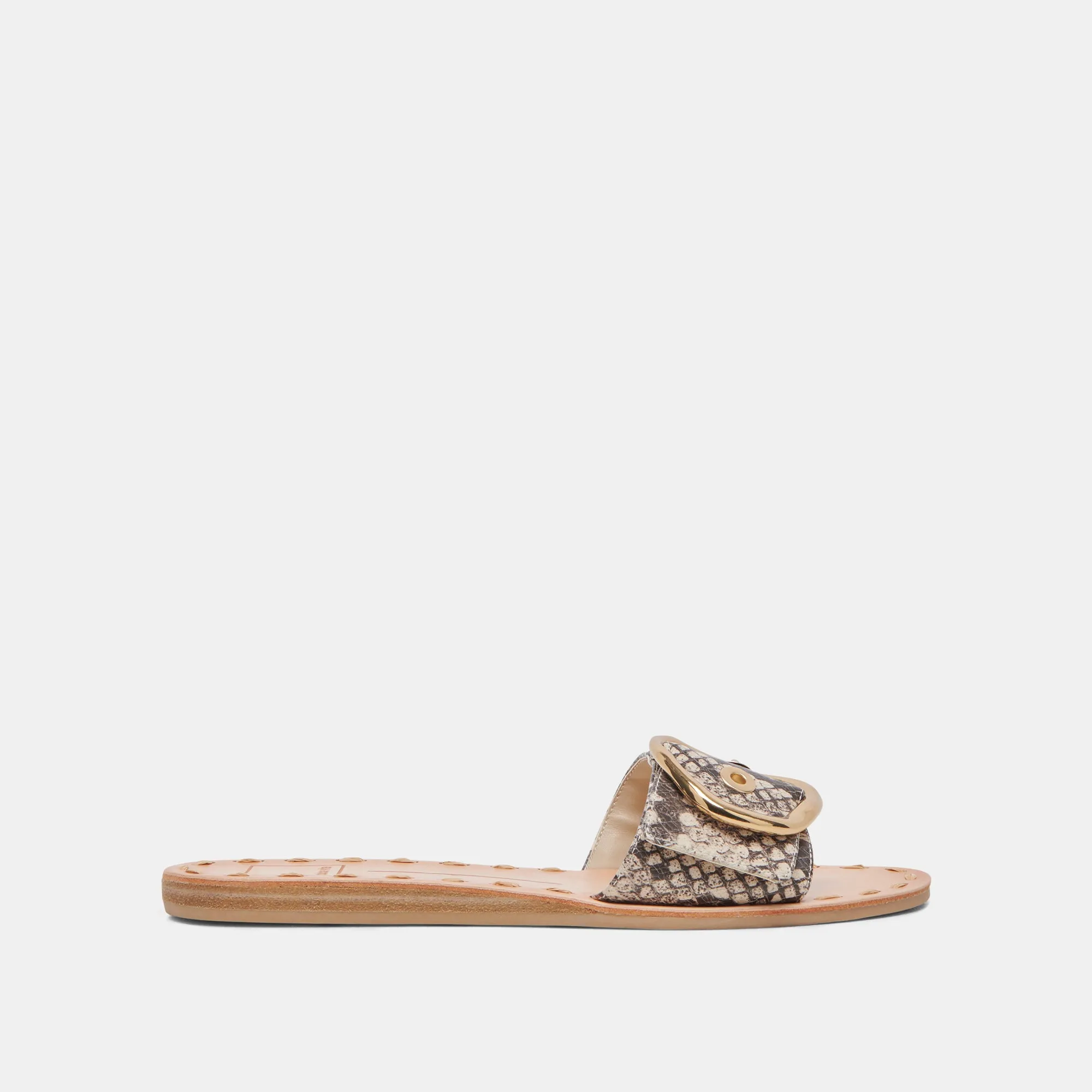 DANNA SANDALEN SCHWARZ WEIß GEPRÄGTE SCHLANGE