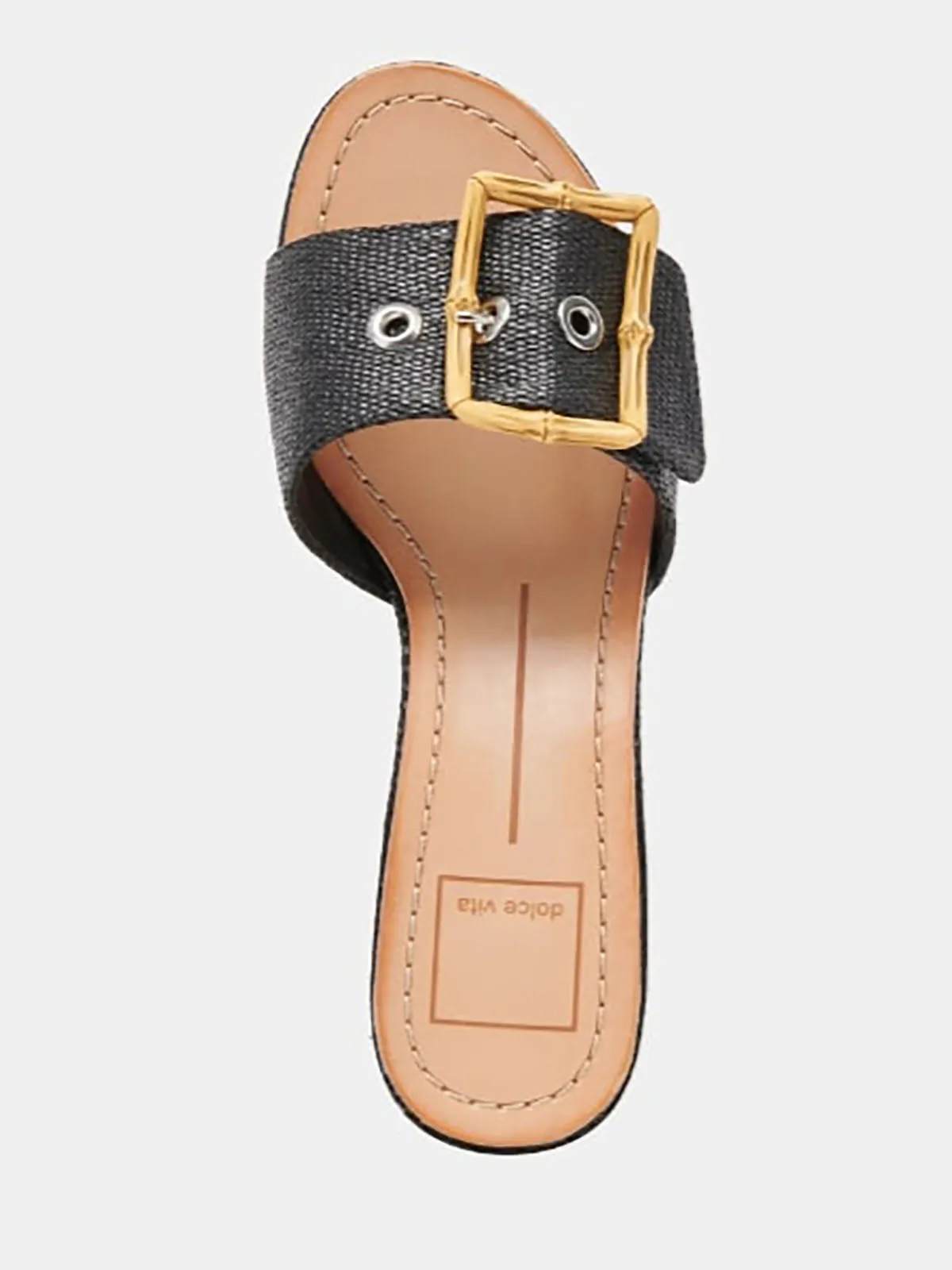 Dolce Vita Größe 9 Schwarz & Braun Geflochtene Sandalen NWOB