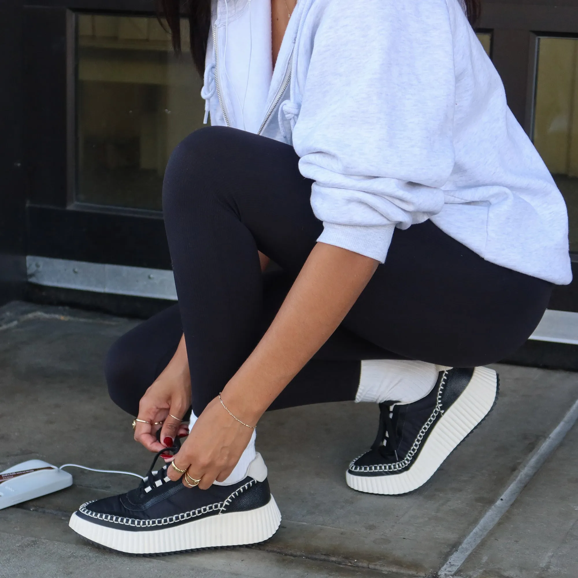 DOLEN NYLON SNEAKERS SCHWARZ NYLON