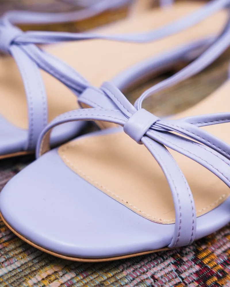 Dora Vegan Recycelte Getreide-Sandalen | Lavendel