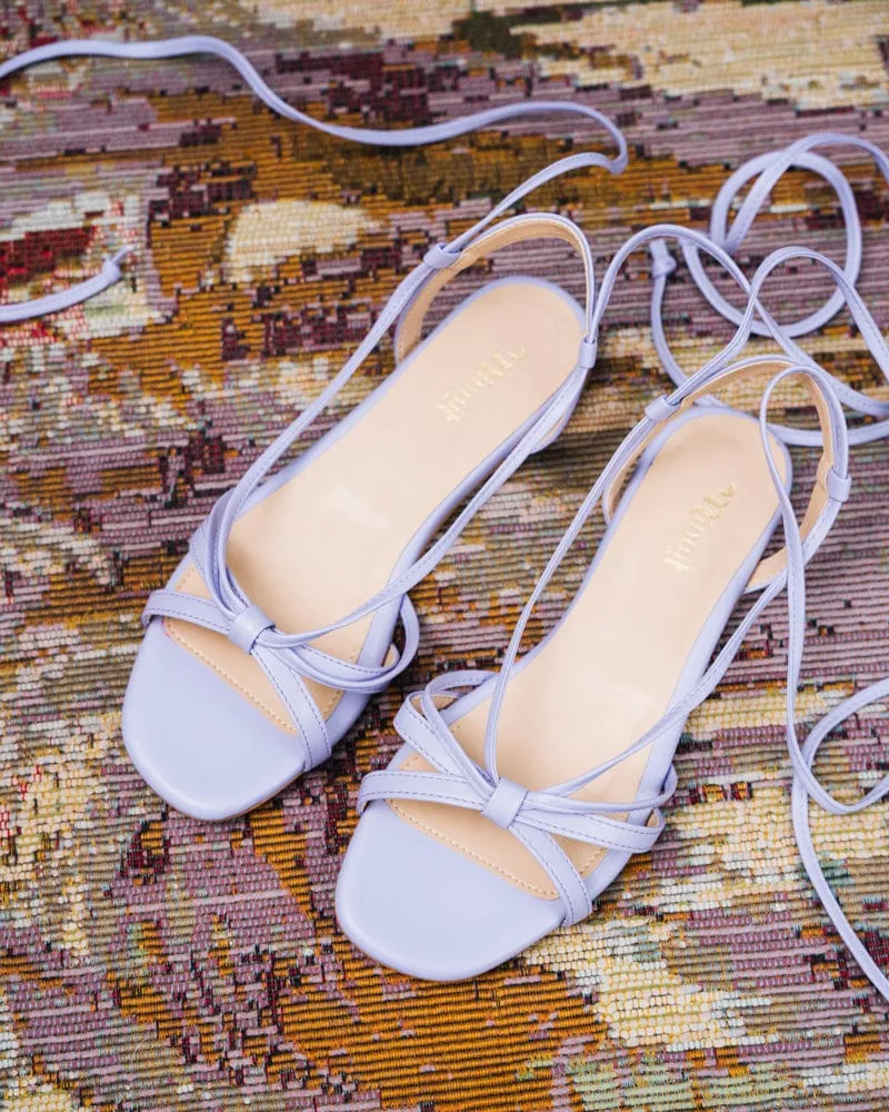 Dora Vegan Recycelte Getreide-Sandalen | Lavendel
