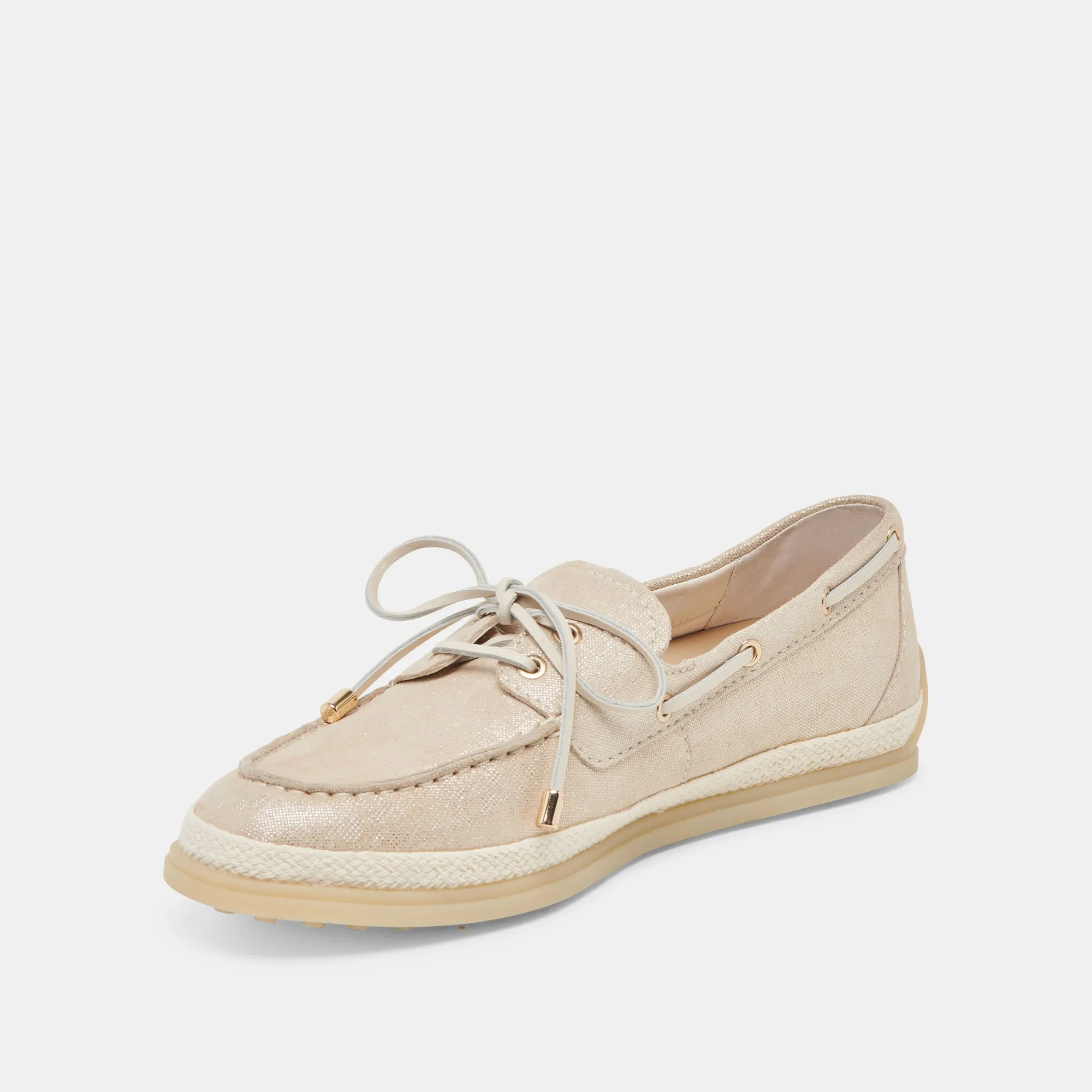 DORIS LOAFERS TAUB METALLIC GEWEBT