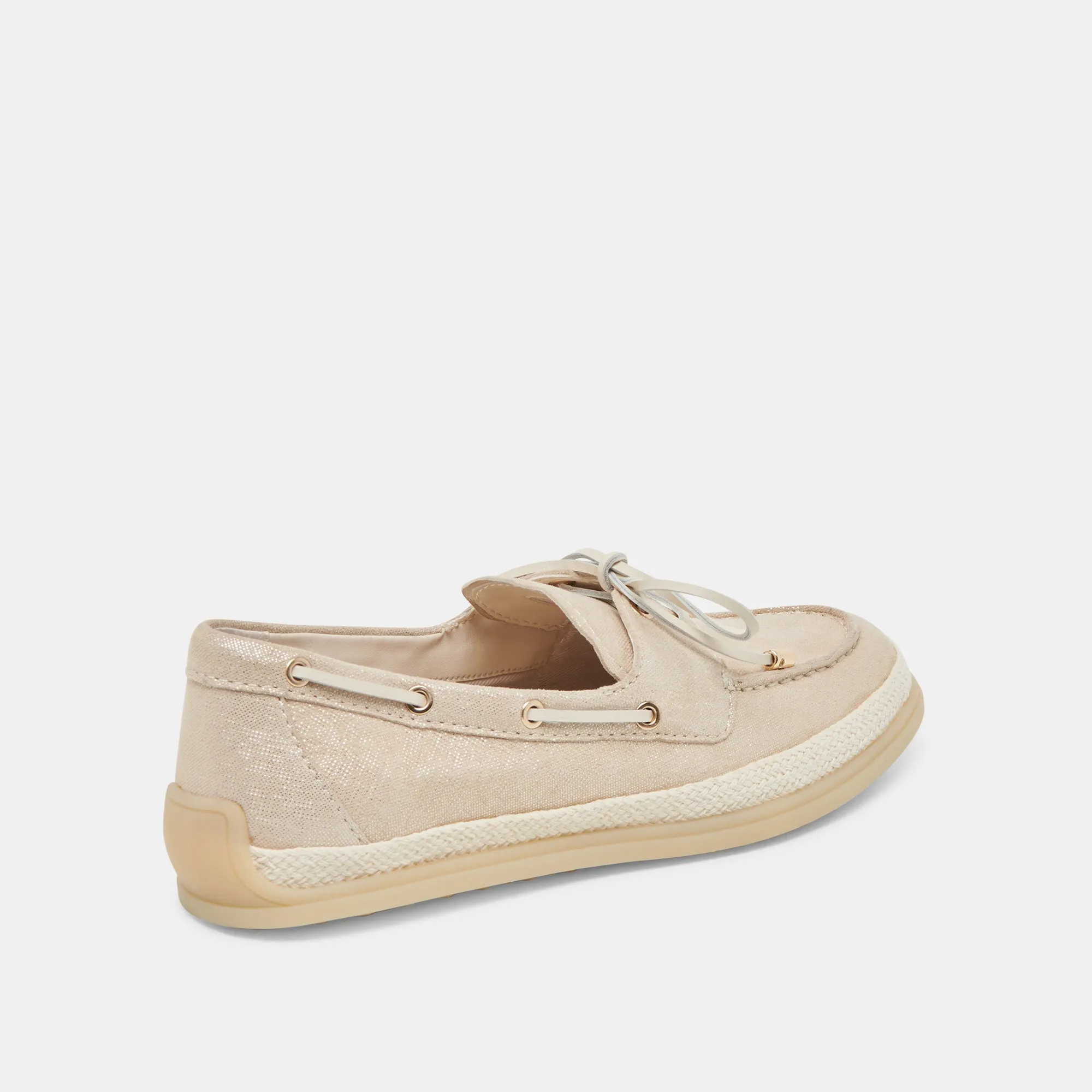 DORIS LOAFERS TAUB METALLIC GEWEBT