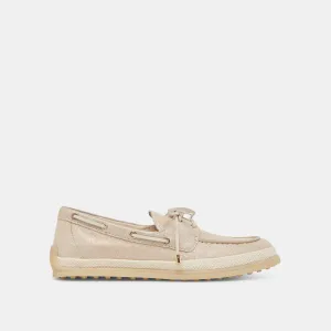 DORIS LOAFERS TAUB METALLIC GEWEBT