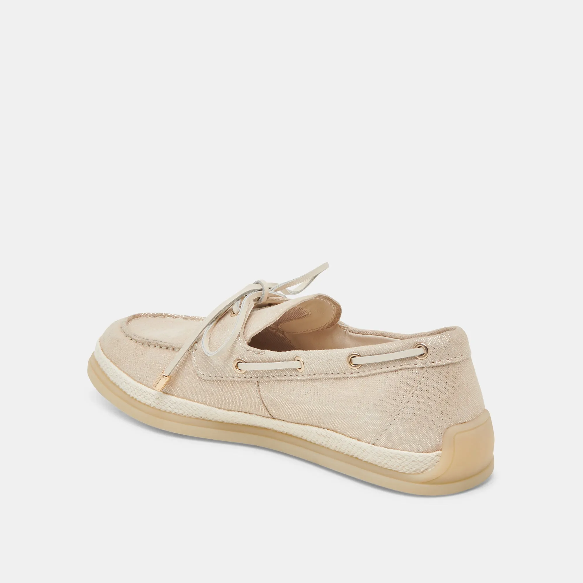 DORIS LOAFERS TAUB METALLIC GEWEBT