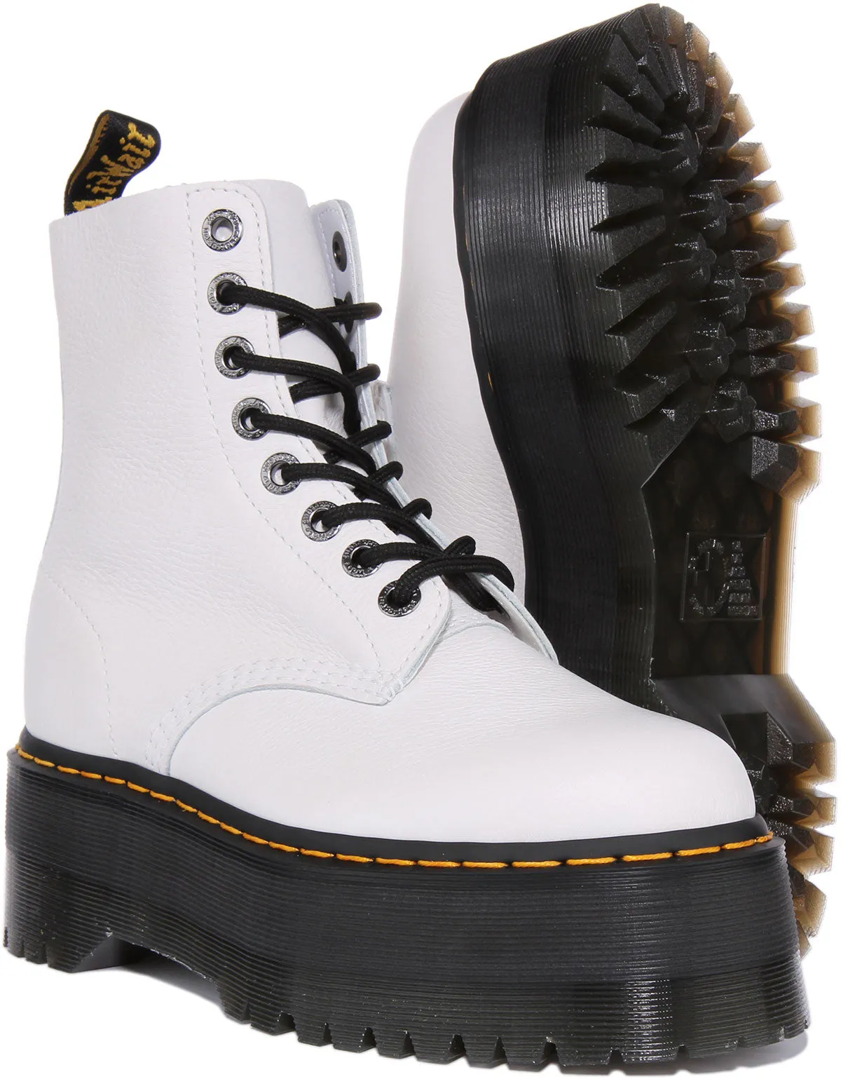 Dr. Martens 1460 Pascal Max Plateau in Weiß für Damen Schuhe Dr. Martens