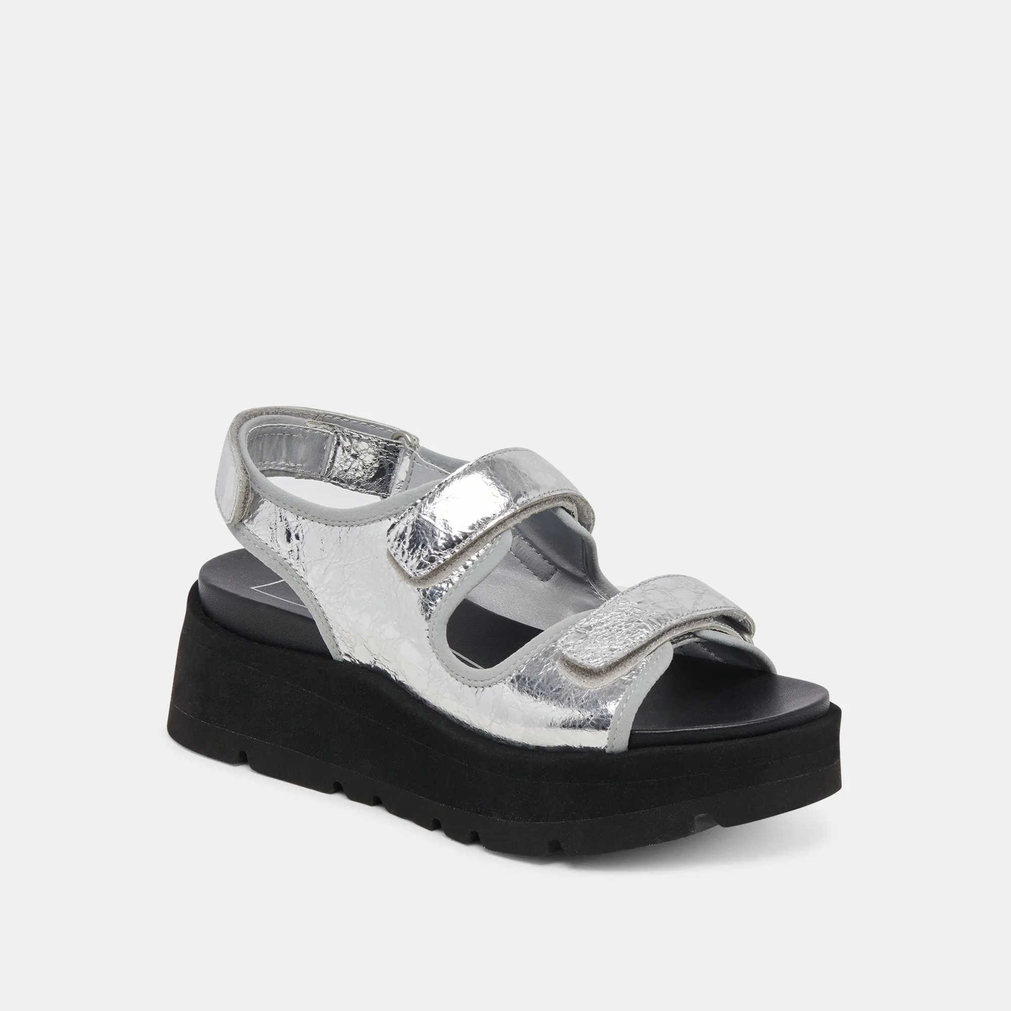 DUBAI SANDALETTEN SILBER ANTIKE LEDER
