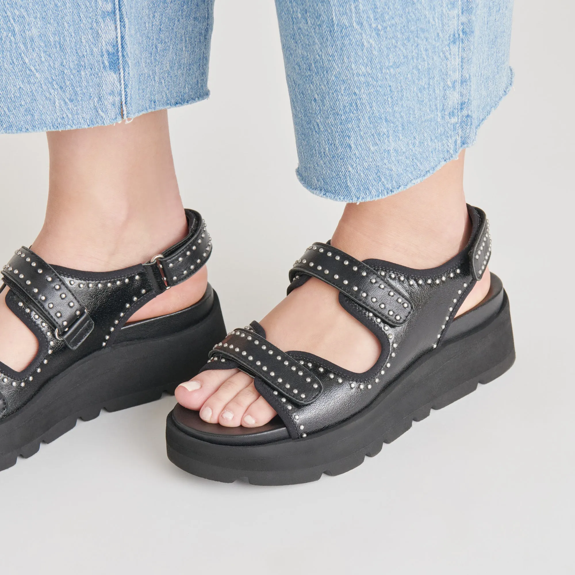 DUBAI STIEFELETTEN MITTELHOCH MIT MITTERNACHTSKRÄUSELUNG GLANZLEDER