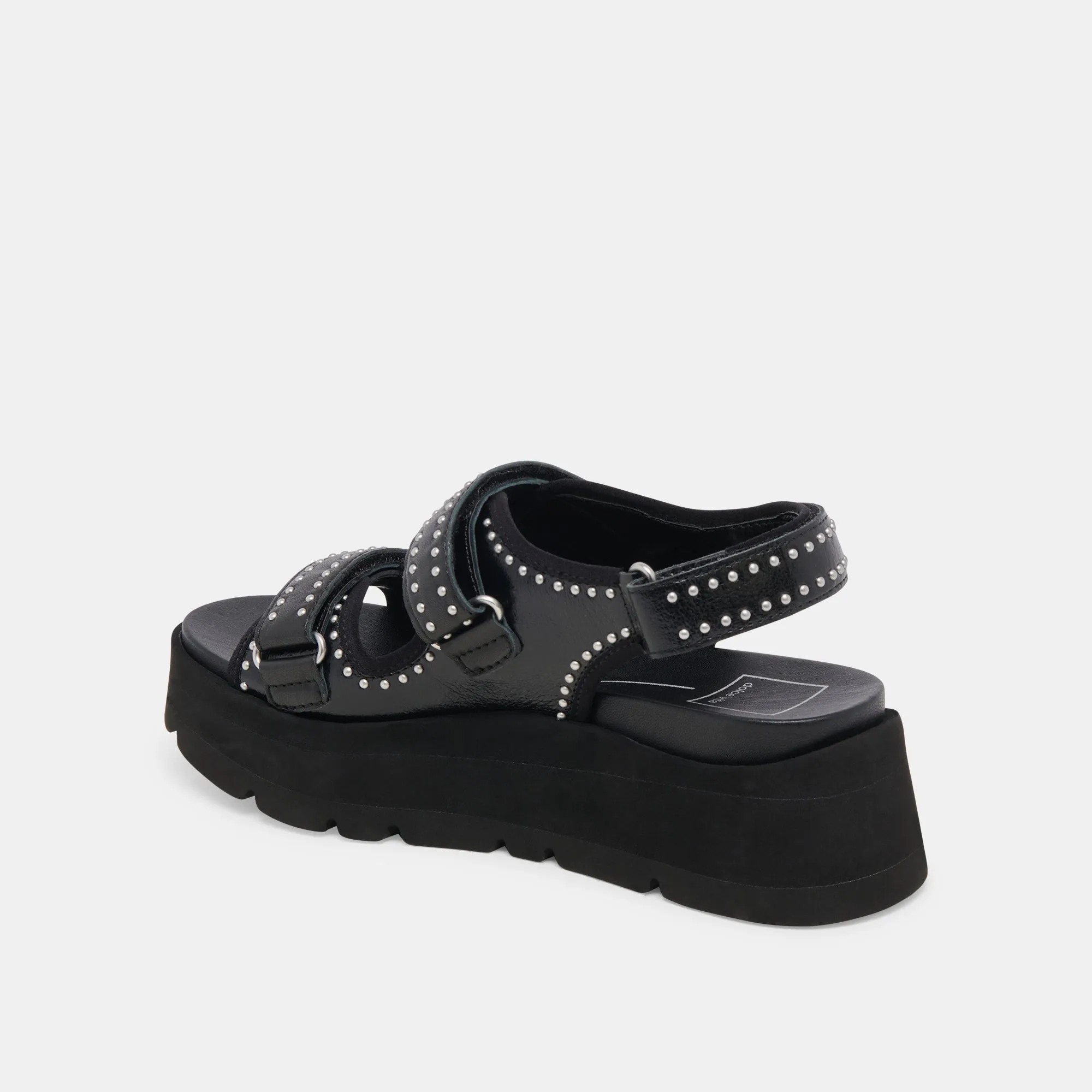 DUBAI STIEFELETTEN MITTELHOCH MIT MITTERNACHTSKRÄUSELUNG GLANZLEDER