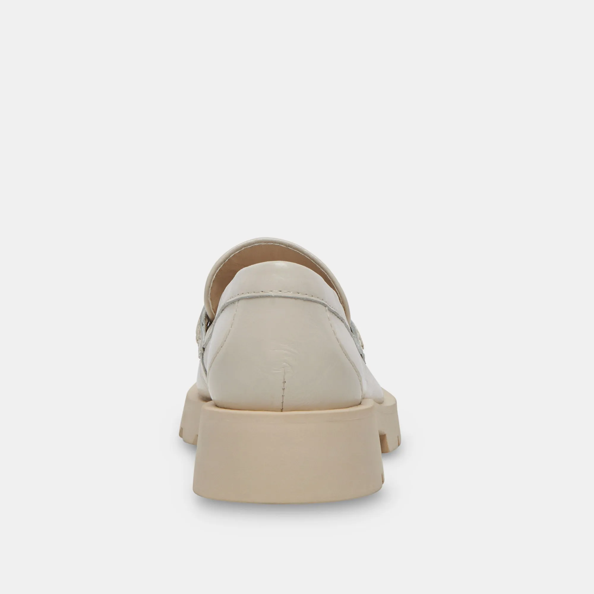 ELIAS FLATS IN OFF-WHITE MIT KRÄUSEL-EFFEKT UND HOCHGLANZ
