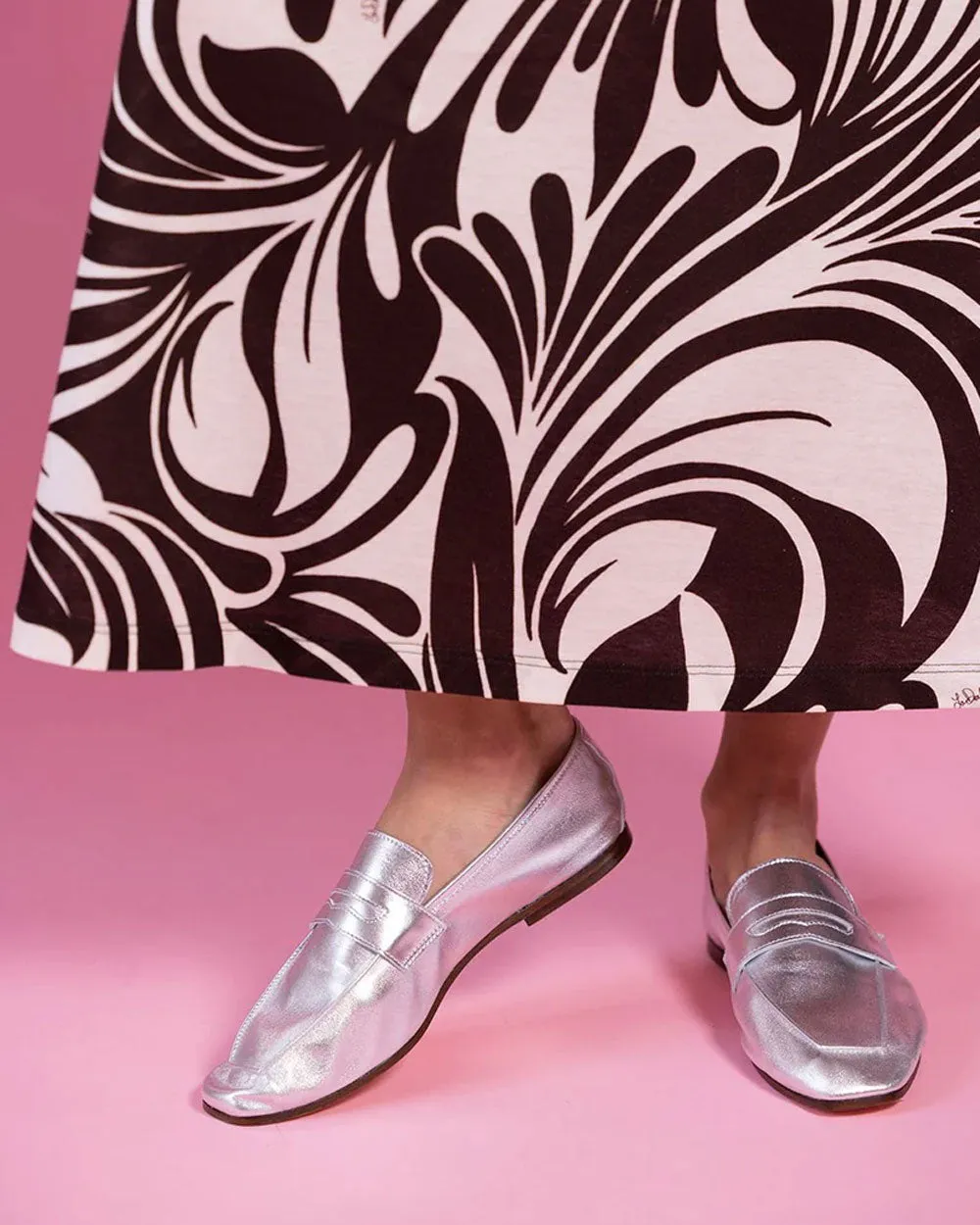 Essentielle Loafer in Silber