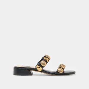 FARROW SANDALEN AUS SCHWARZEM LEDER
