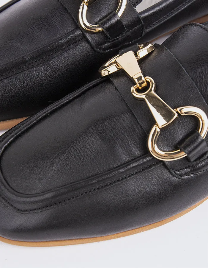 Fayette Leder in Schwarz