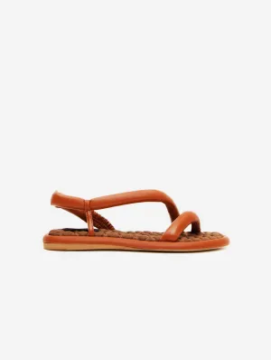 Gina Vegan Leder Plateausandalen | Braun
