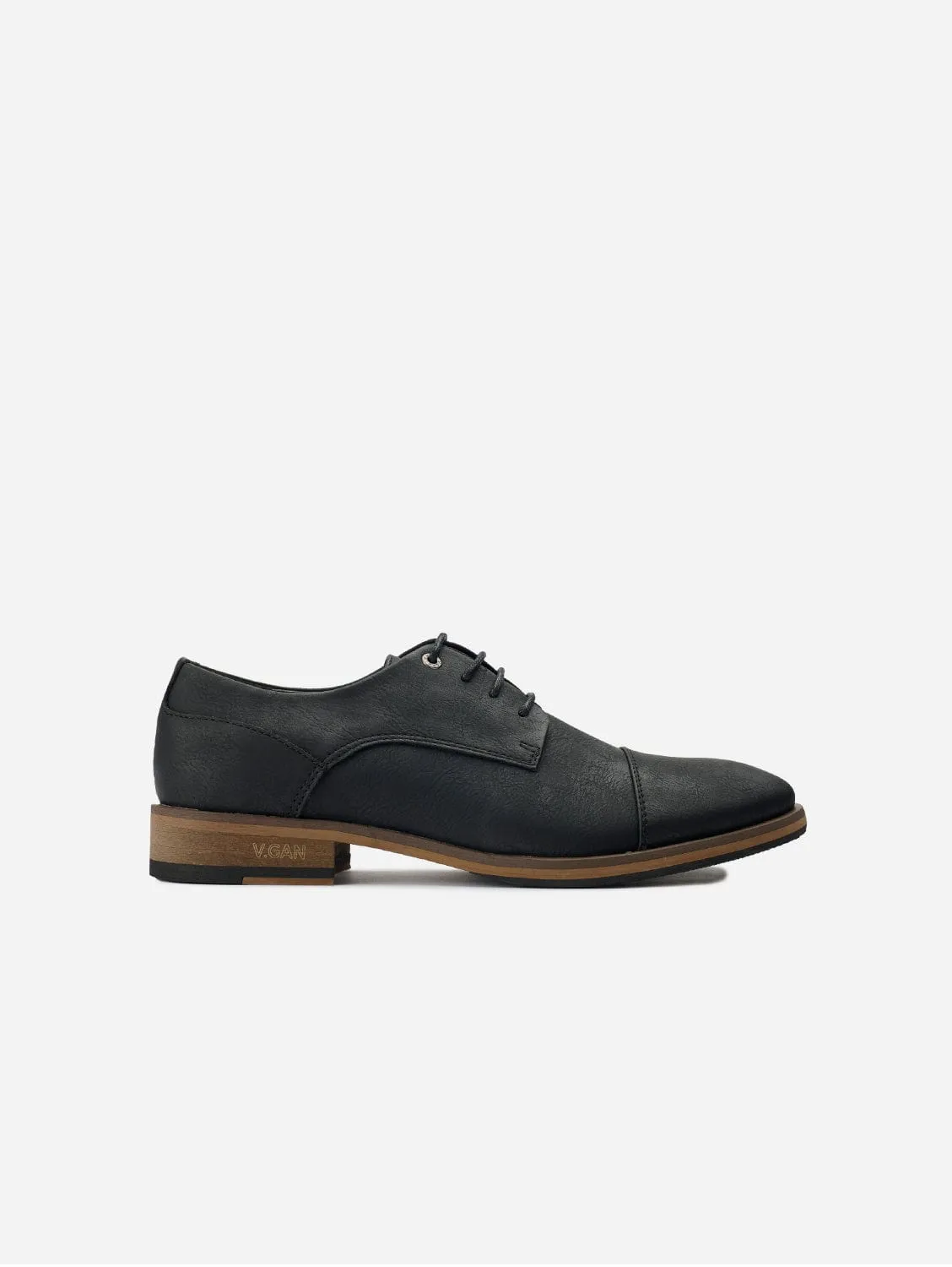 Ginger 2 Herren Derby-Schuhe aus veganem Leder | Schwarz