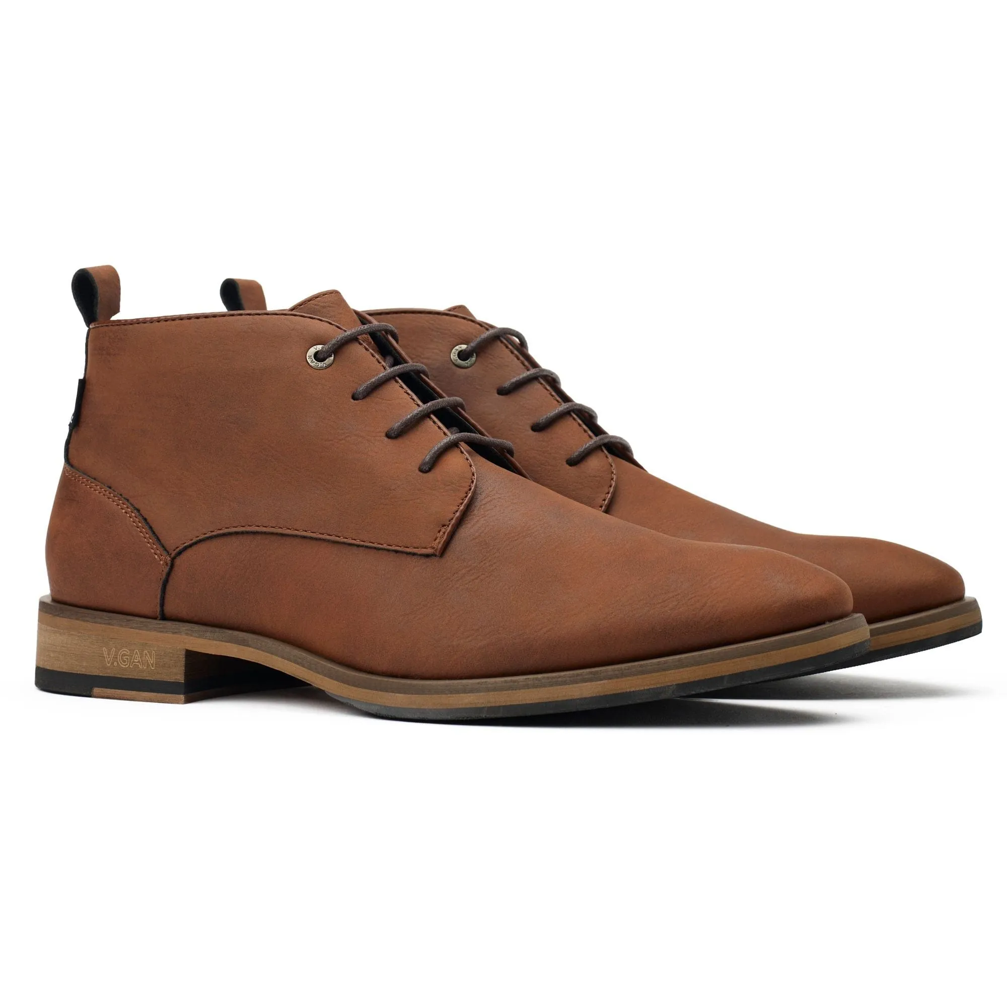 Goji 2 Herren Chukka-Stiefel aus veganem Leder | Beige