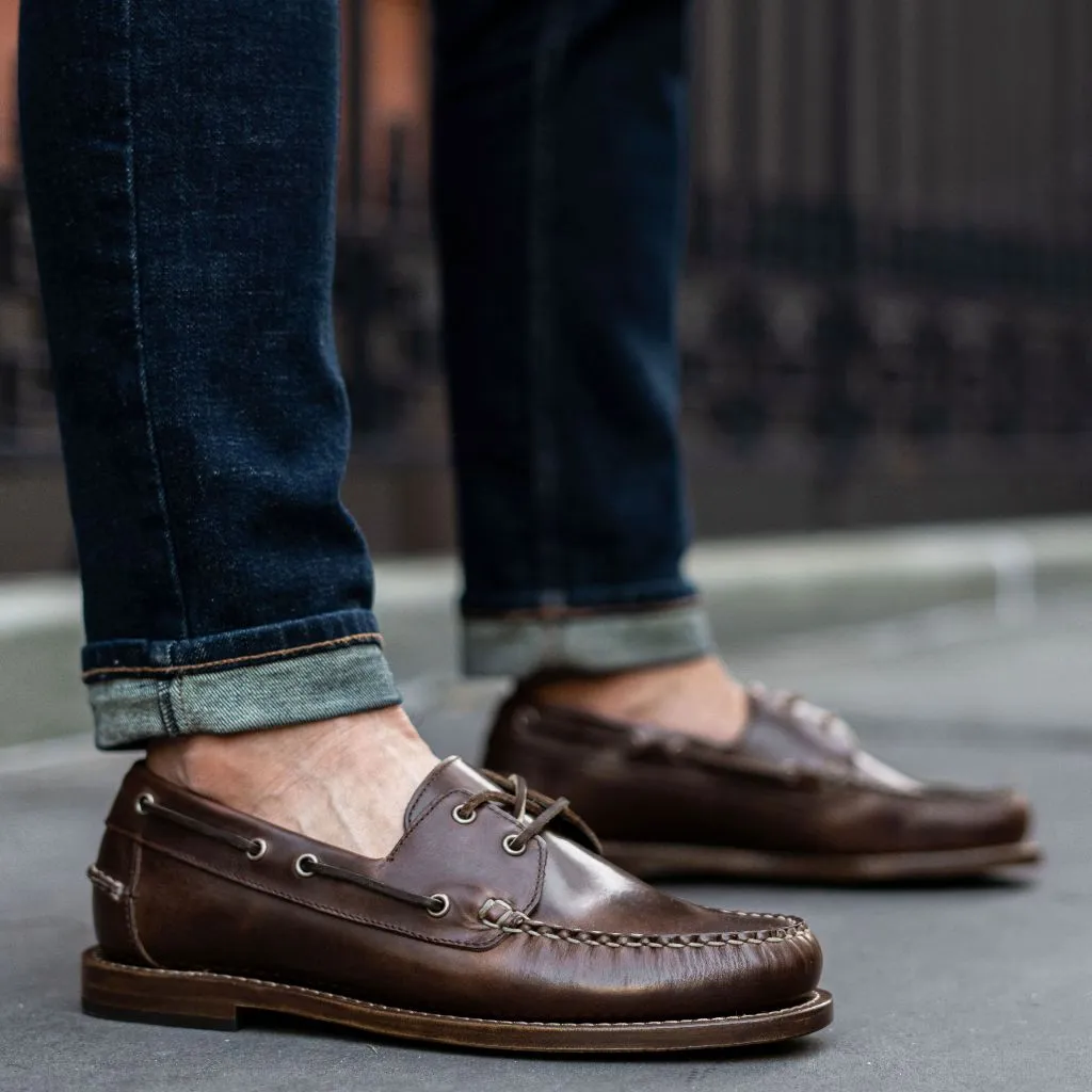 Handgenähter Loafer | Schokolade