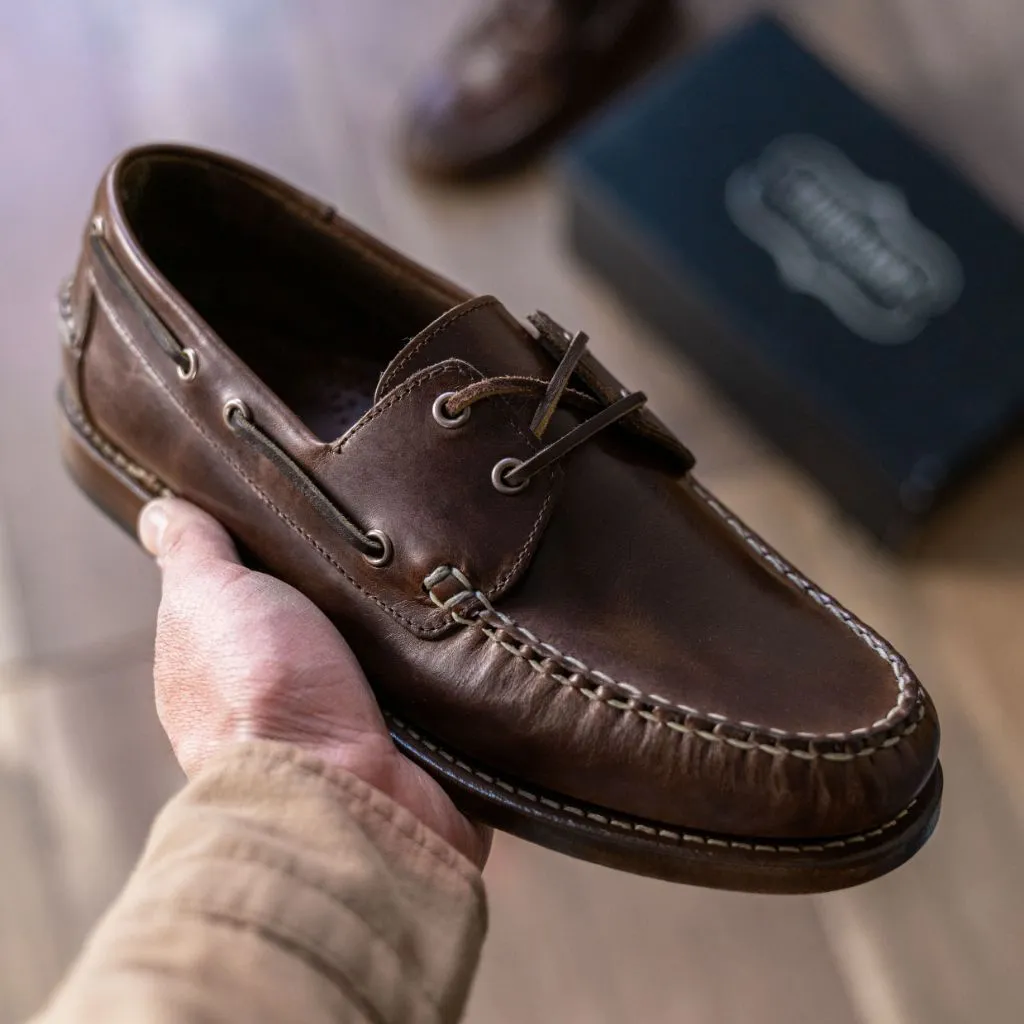 Handgenähter Loafer | Schokolade
