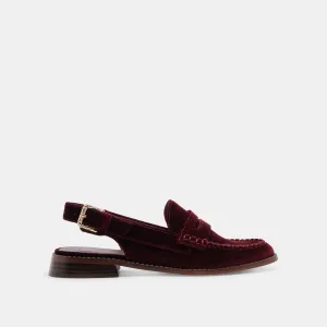 HARDI LOAFERS WEIN SAMT