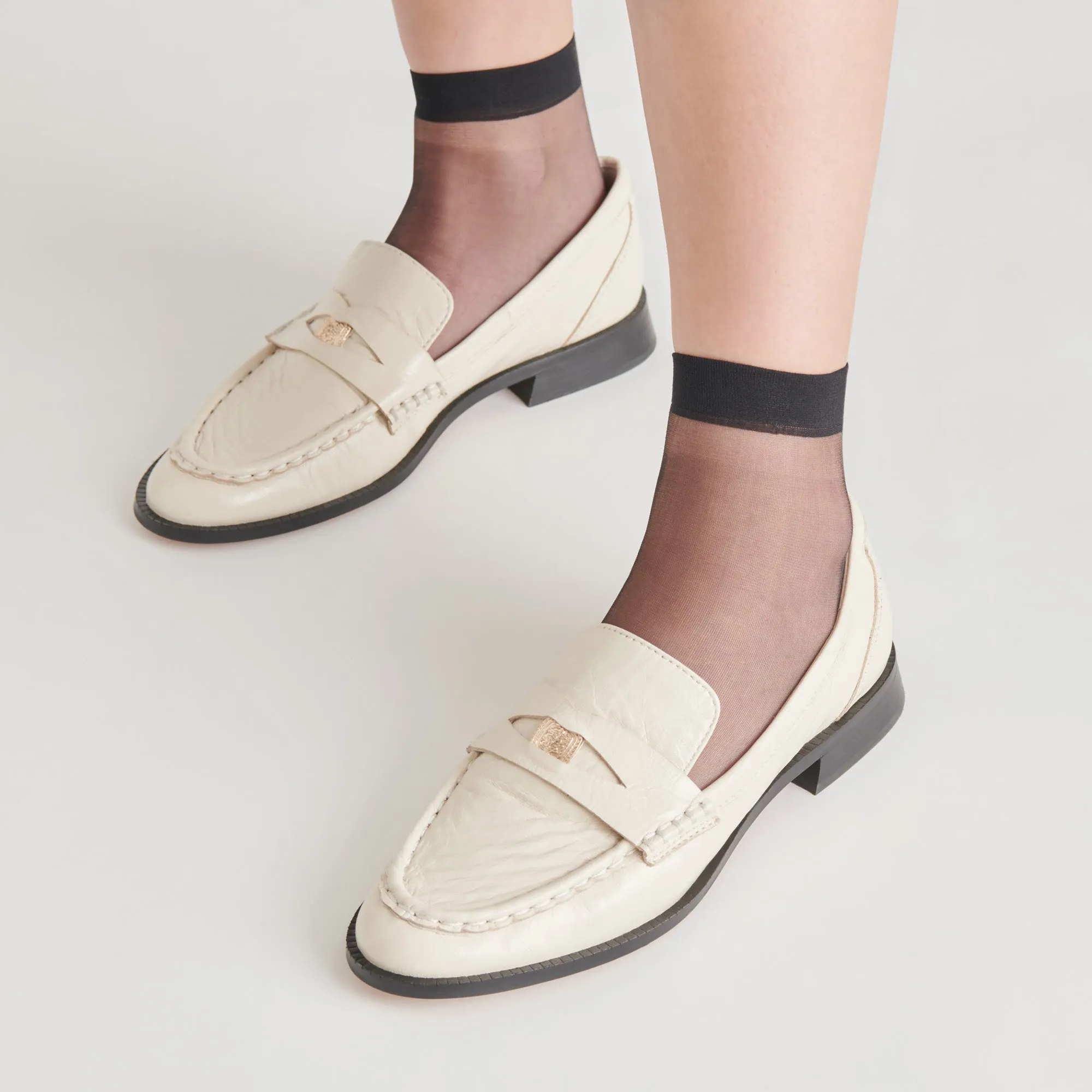 HILLY LOAFERS ELFENBEINFARBENE MÜNZE