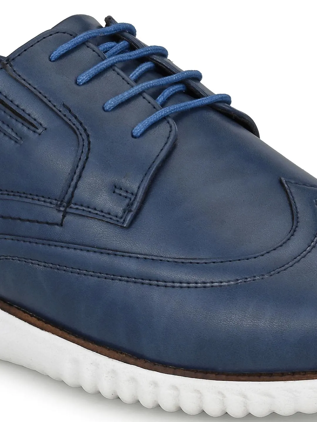 Hitz Herren Sneaker aus Synthetikmaterial mit Schnürung in Blau