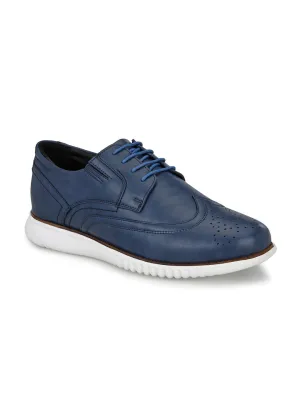 Hitz Herren Sneaker aus Synthetikmaterial mit Schnürung in Blau