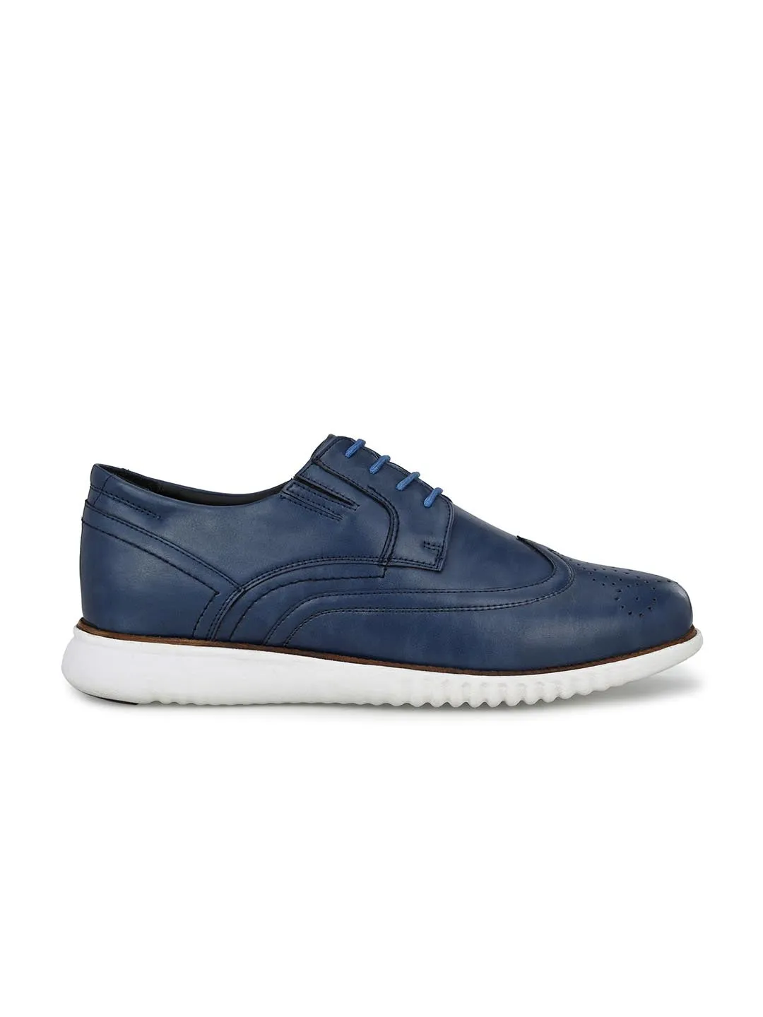 Hitz Herren Sneaker aus Synthetikmaterial mit Schnürung in Blau
