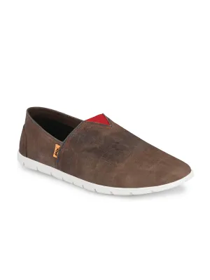 Hitz Herren Brauner Lederschlupfschuh für lässige Anlässe