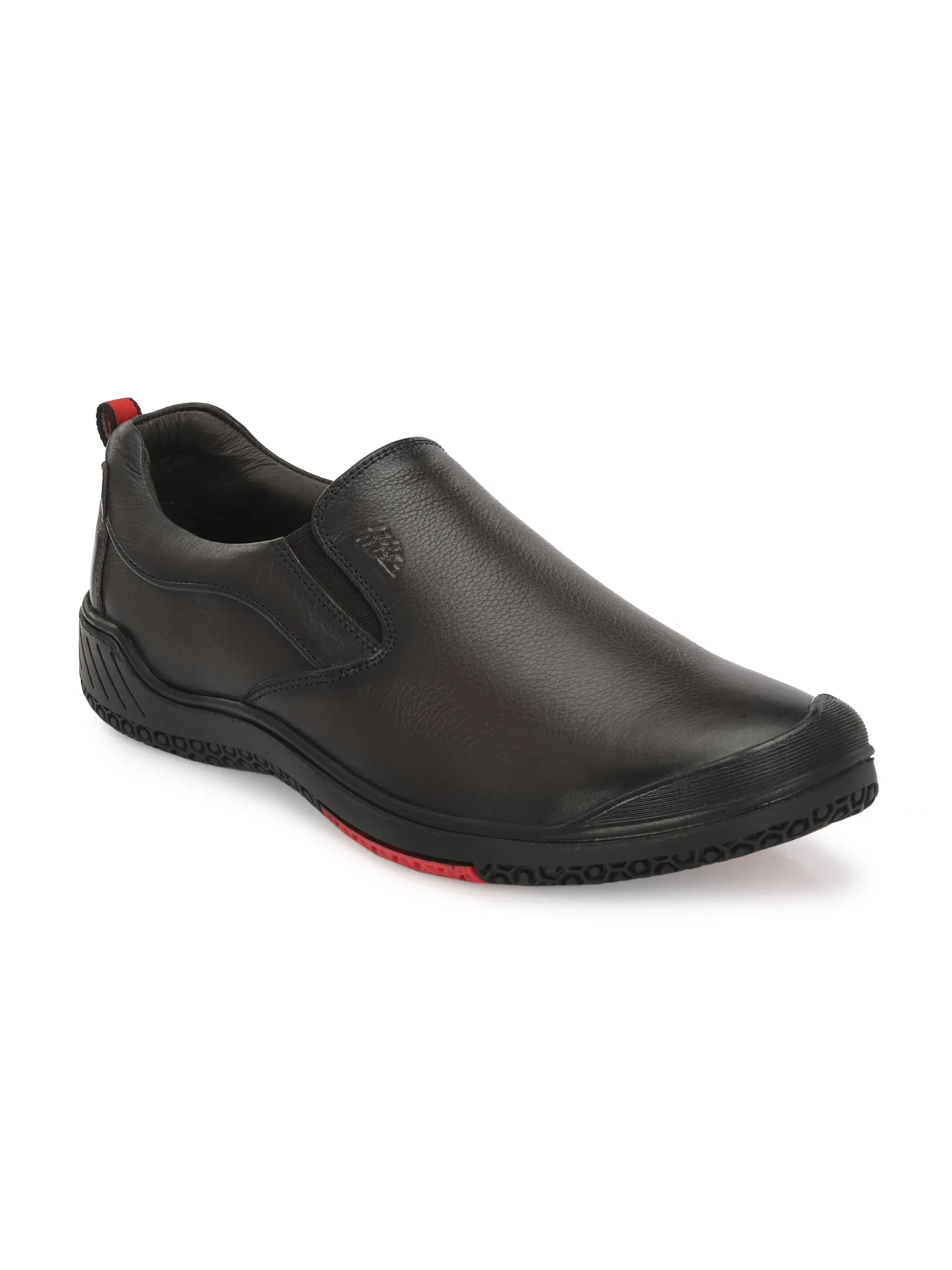 Hitz Herren Braune Lederschlupfschuhe für formelle Anlässe