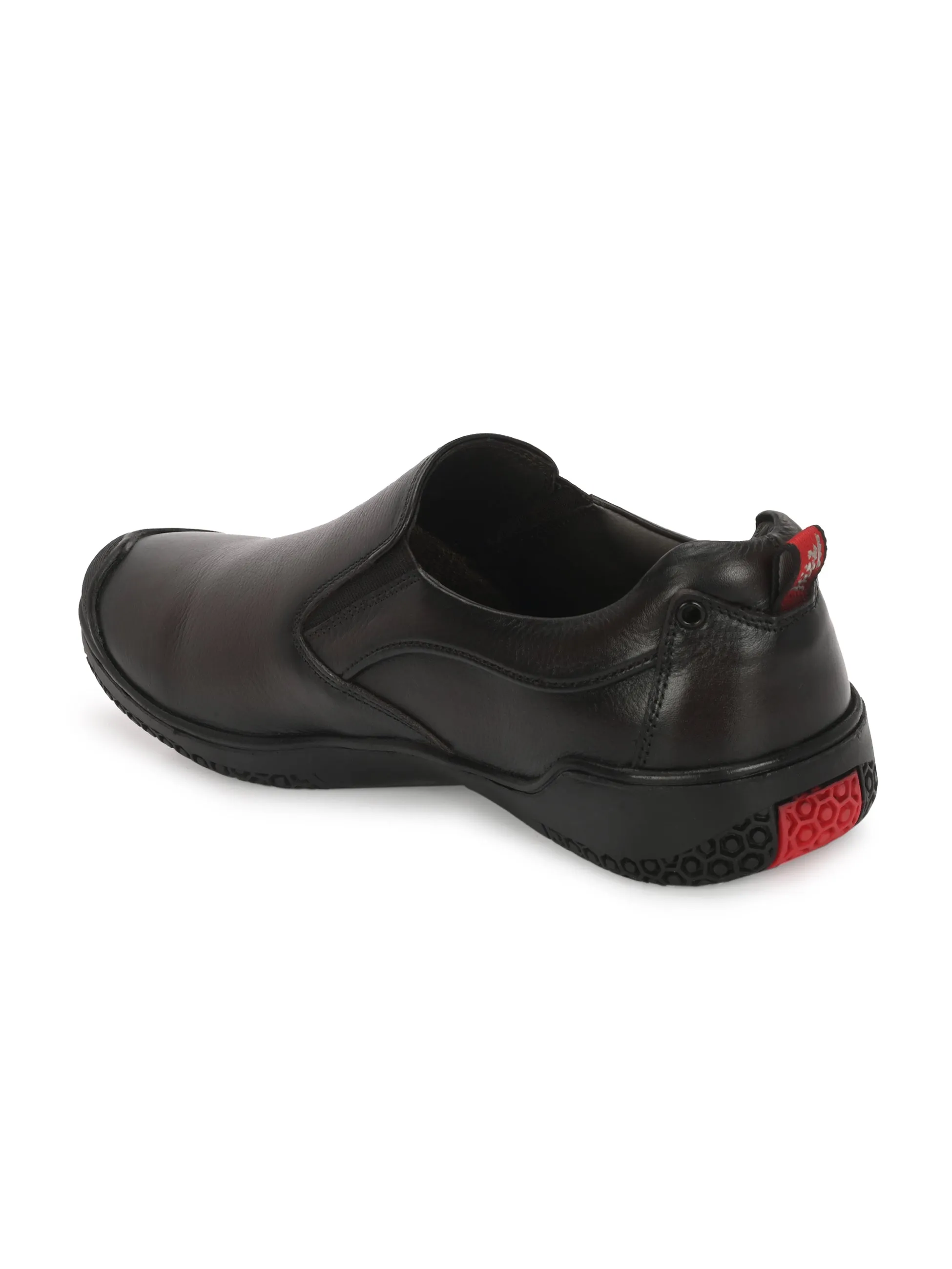 Hitz Herren Braune Lederschlupfschuhe für formelle Anlässe