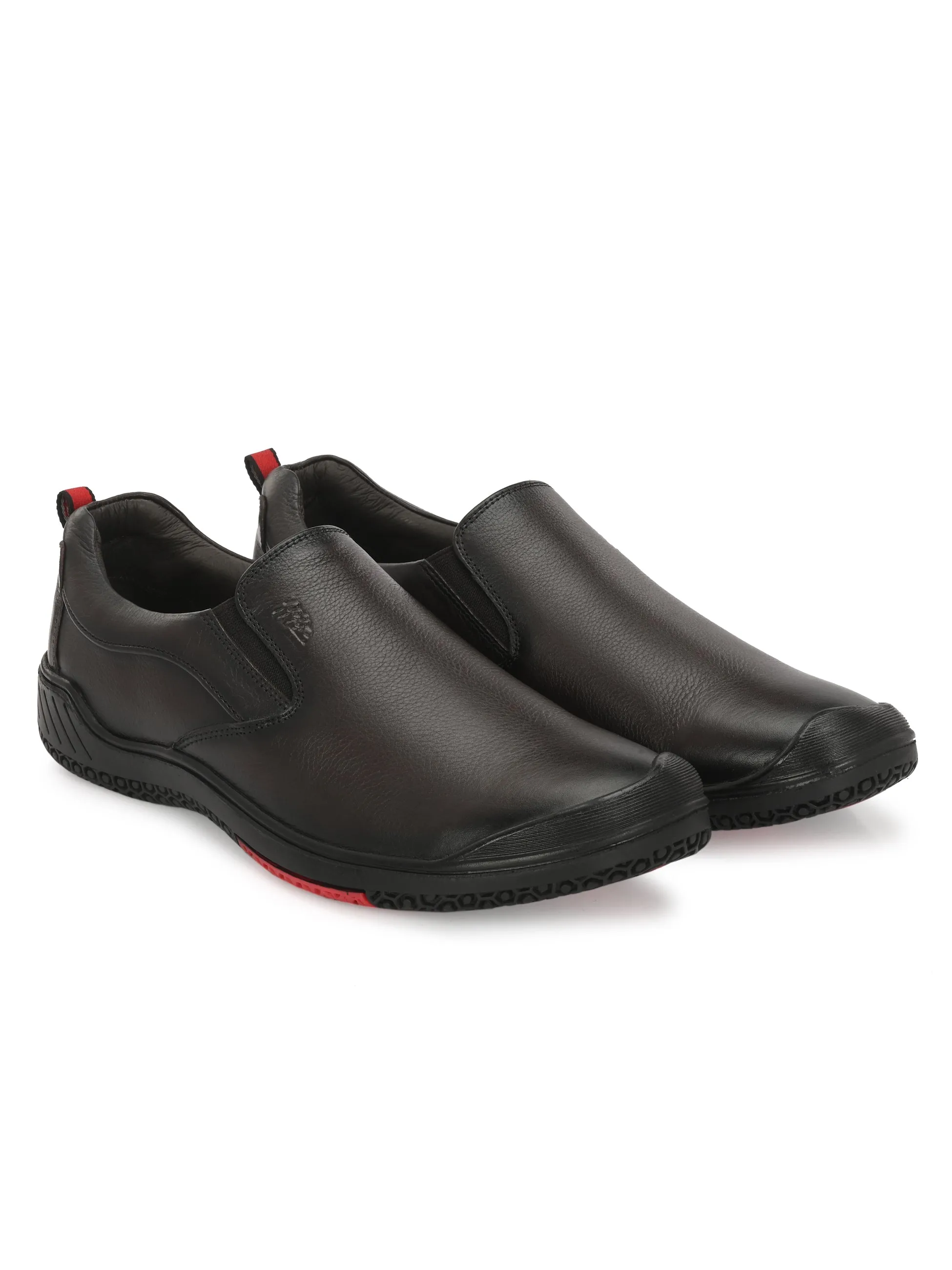 Hitz Herren Braune Lederschlupfschuhe für formelle Anlässe