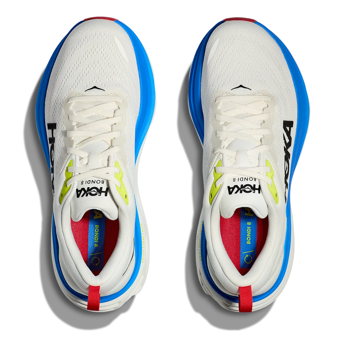 Hoka Bondi 8 - Blanc de Blanc - Virtuelles Blau