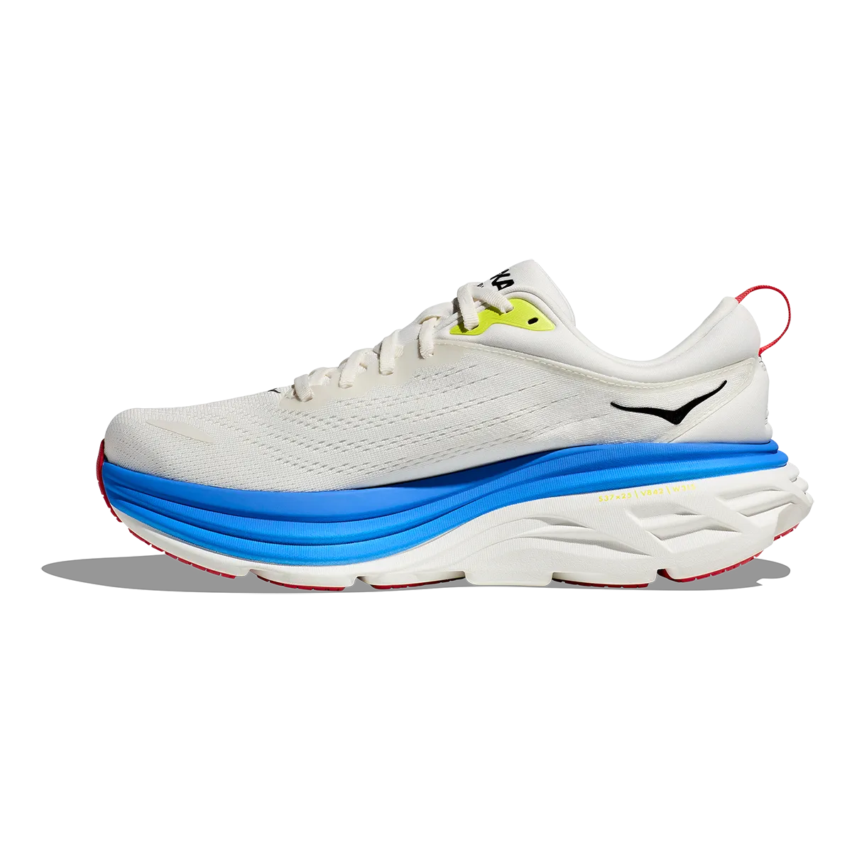 Hoka Bondi 8 - Blanc de Blanc - Virtuelles Blau
