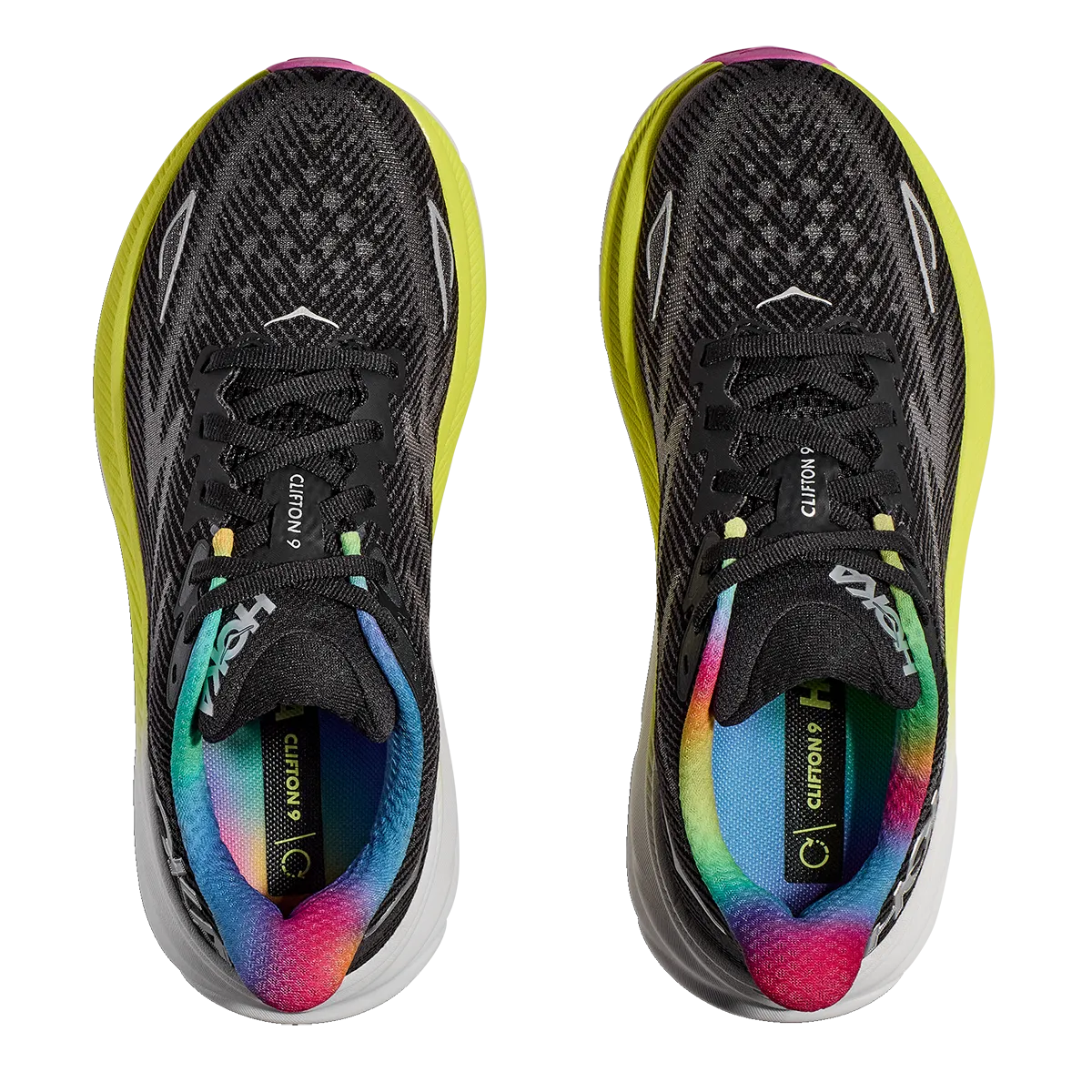 Hoka Clifton 9 - Schwarz - Alles an Bord