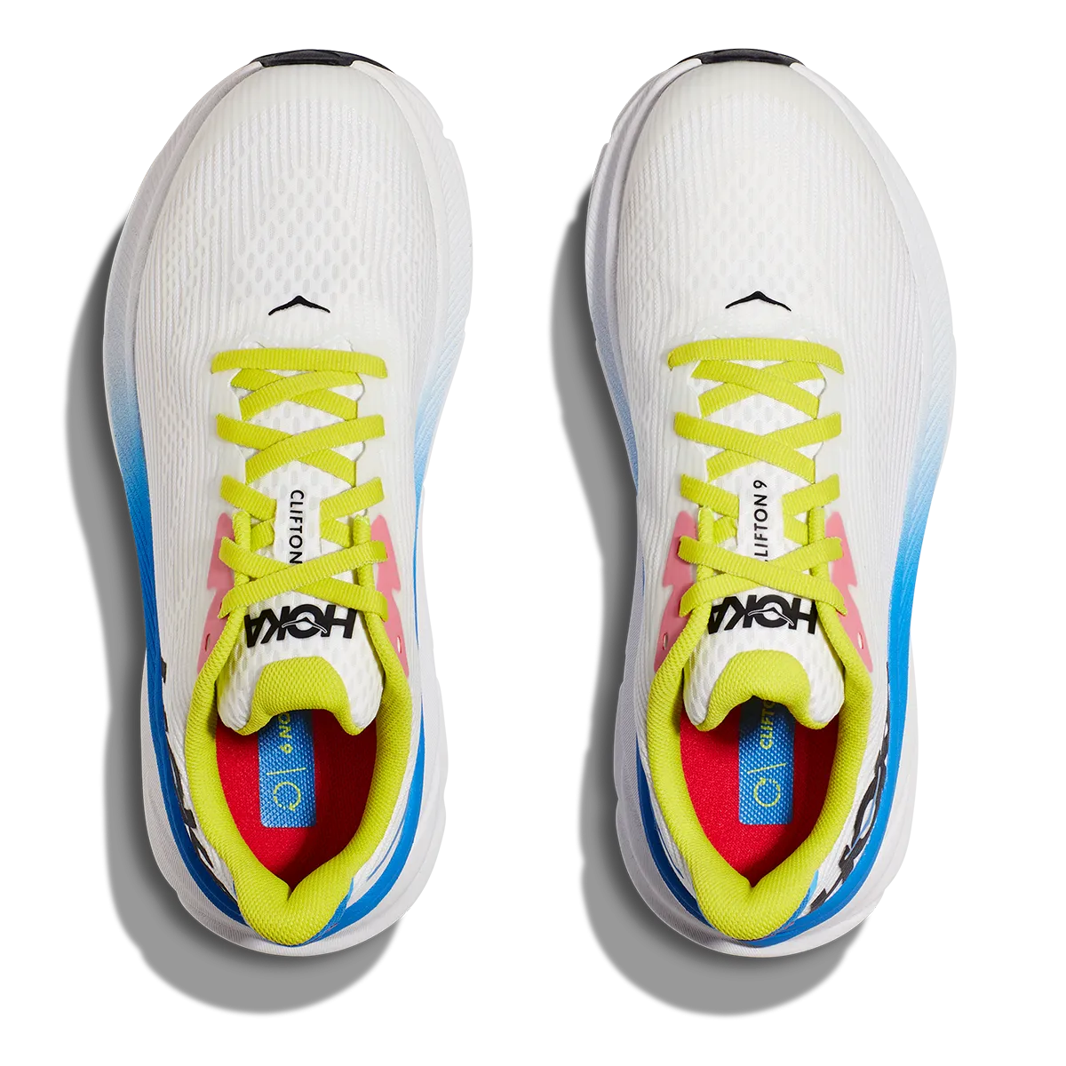 Hoka Clifton 9 - Blanc de Blanc - Virtuelles Blau