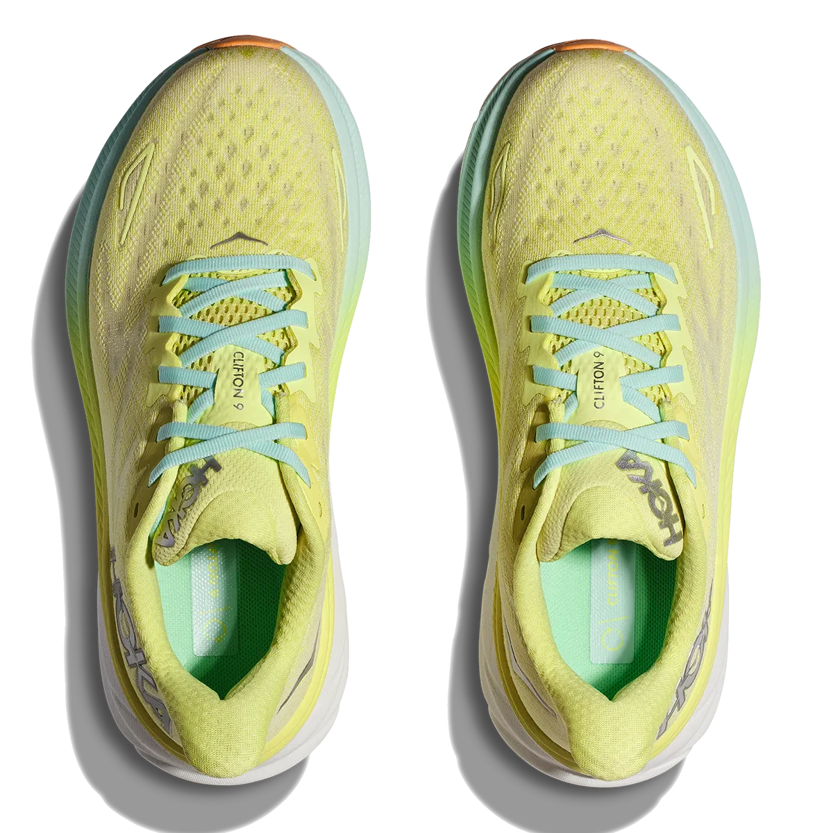 Hoka Clifton 9 - Zitrusglanz - Sonnenbeschienener Ozean