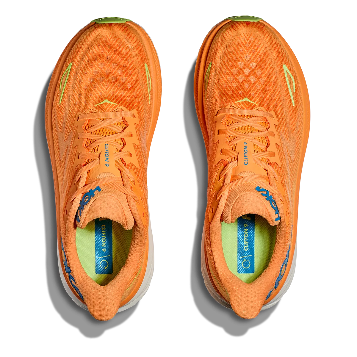 Hoka Clifton 9 - Sonneneruption - Salatgrün