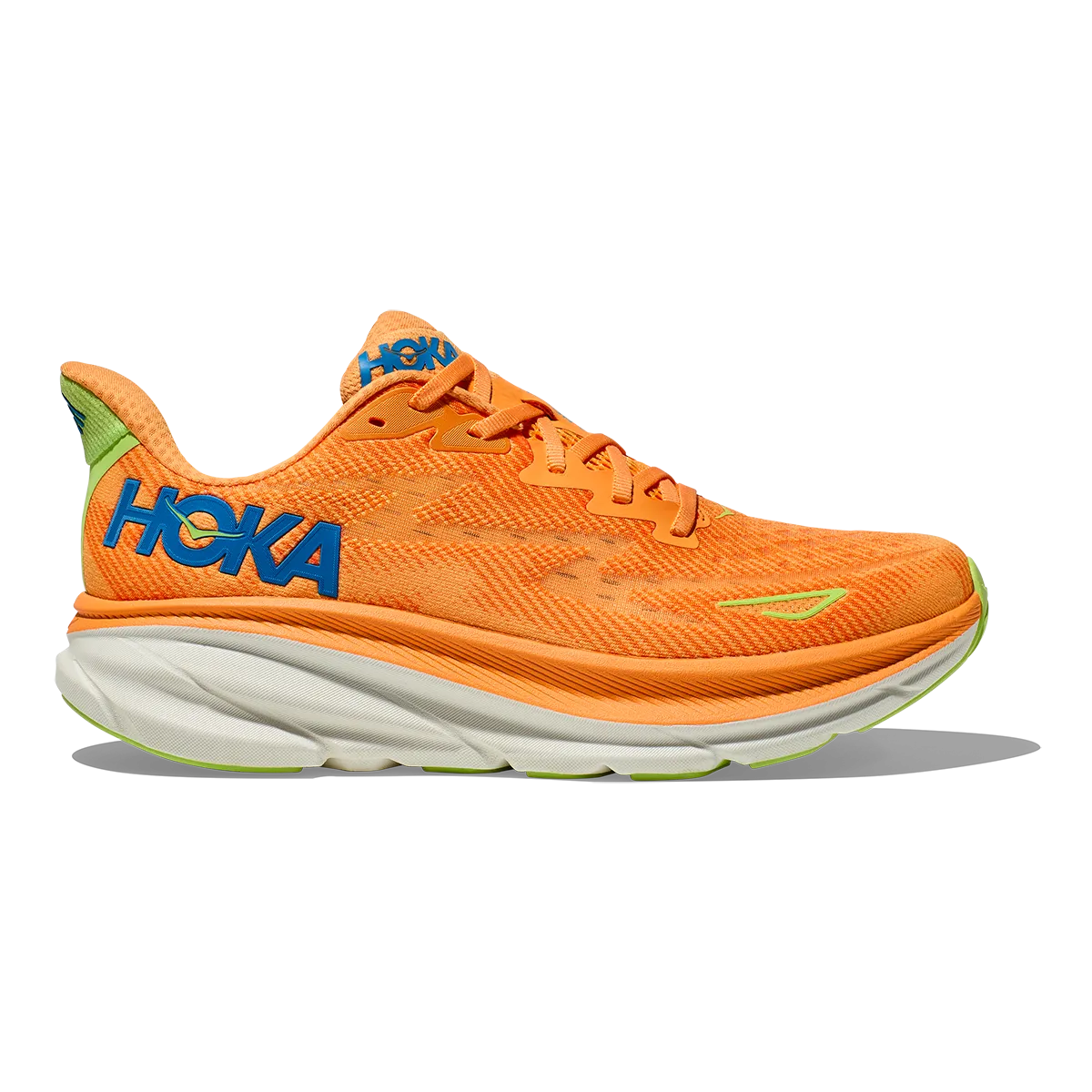 Hoka Clifton 9 - Sonneneruption - Salatgrün