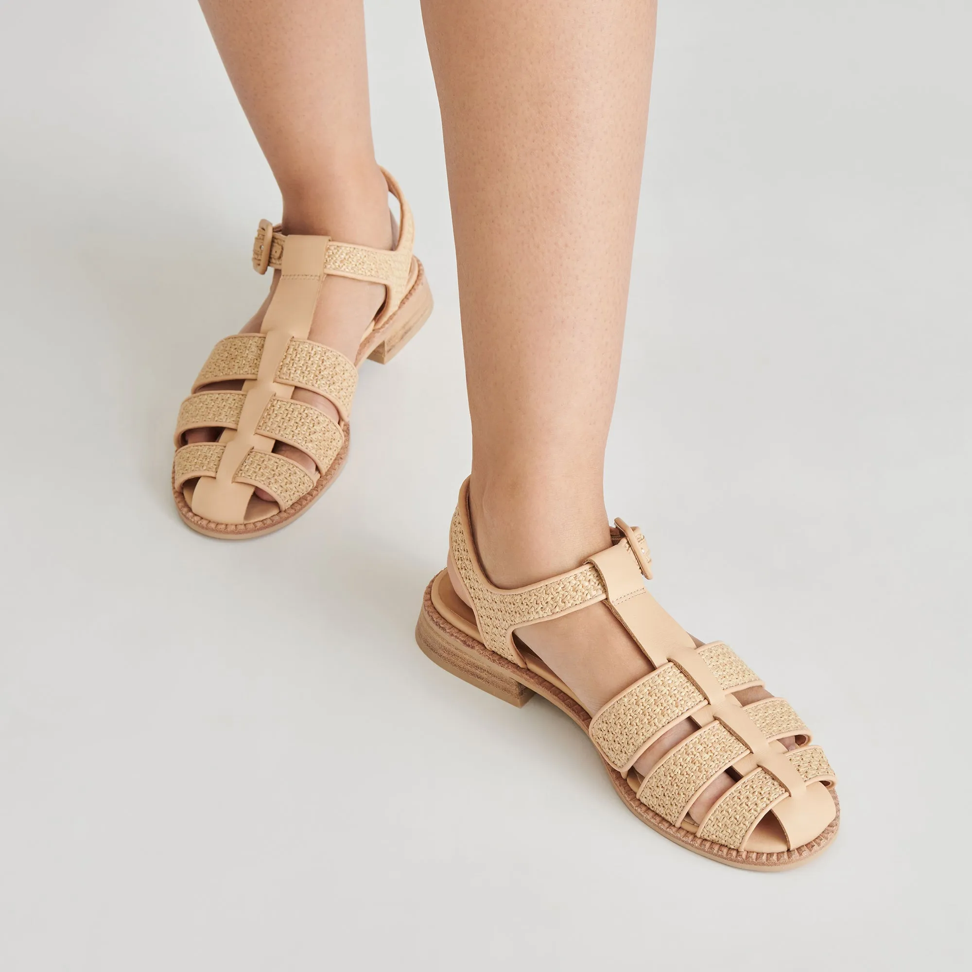 HOLIS SANDALETTEN LT NATUR RAFFIA