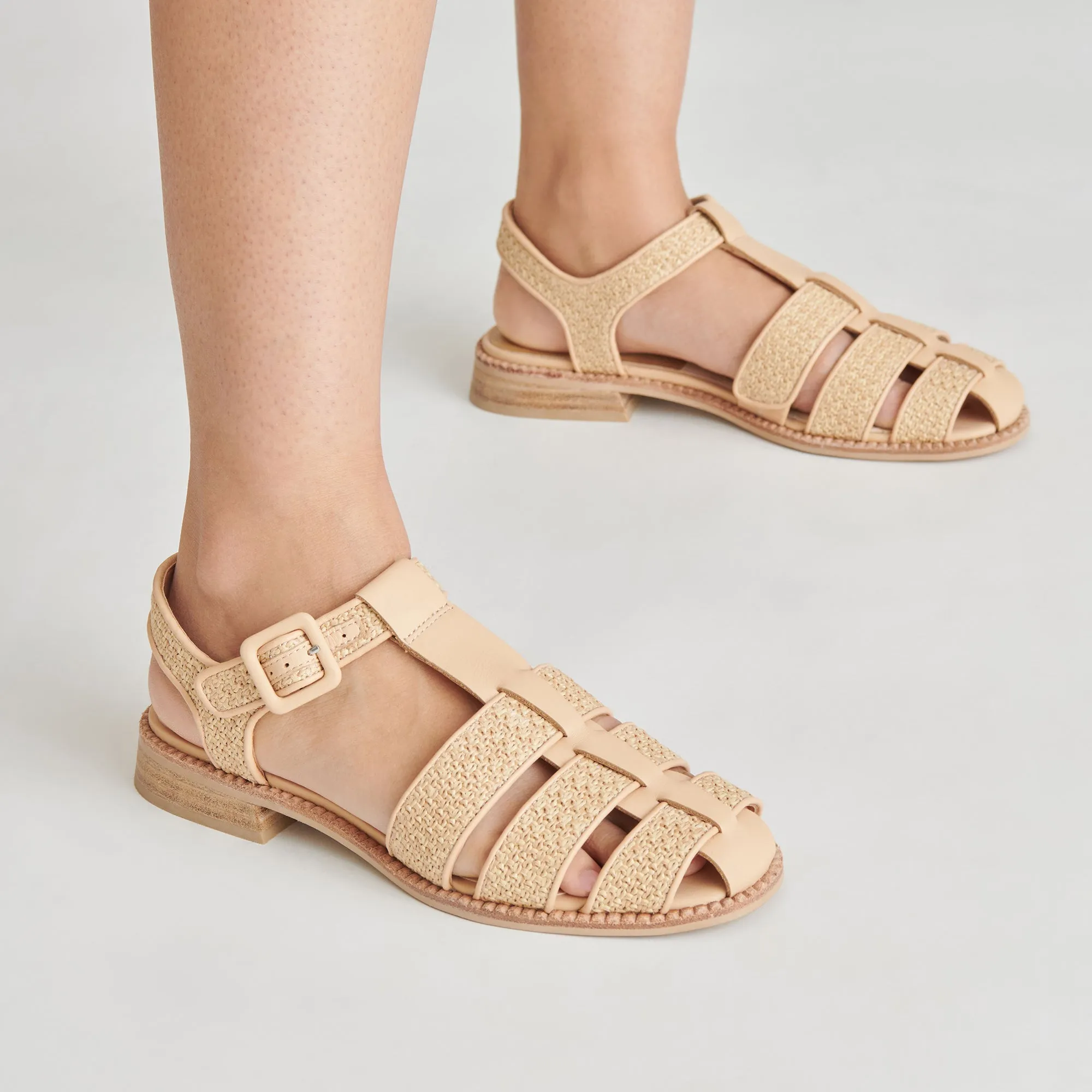 HOLIS SANDALETTEN LT NATUR RAFFIA