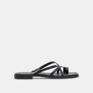 INDIGO SANDALEN AUS SCHWARZEM LEDER