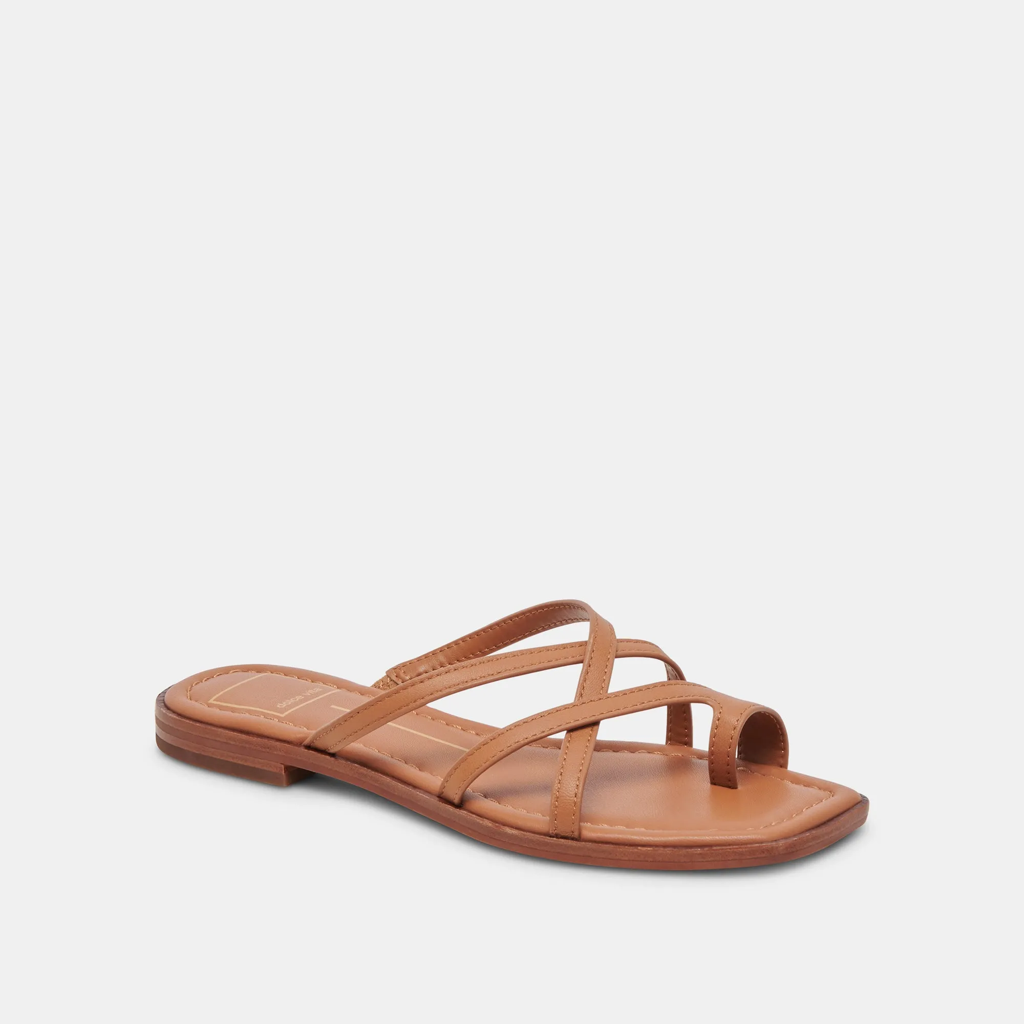 INDIGO SANDALETTEN BRAUNES LEDER